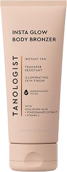 Tanologist Insta Glow Illuminating Instant Body Bronzer, Dermatologist Tested, Buildable Bronze Glow, Light Reflecting Particles, Transfer Proof & Water Resistant, Flawless Finish, 170ml
