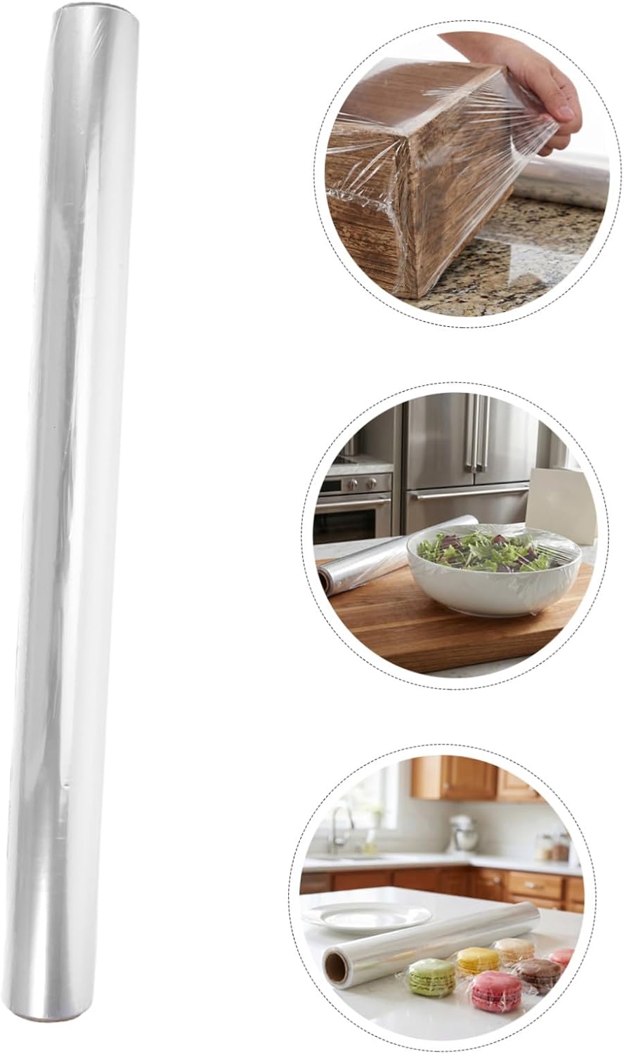 DIYEAH 1 Roll Cellophane Wrapping Paper 20 Inch Wide 65 Feet Long 1.4 Mil Thick Bopp Material with Gentle Barrier Protection and Sturdy Design for Small Bakery and Candy Packaging