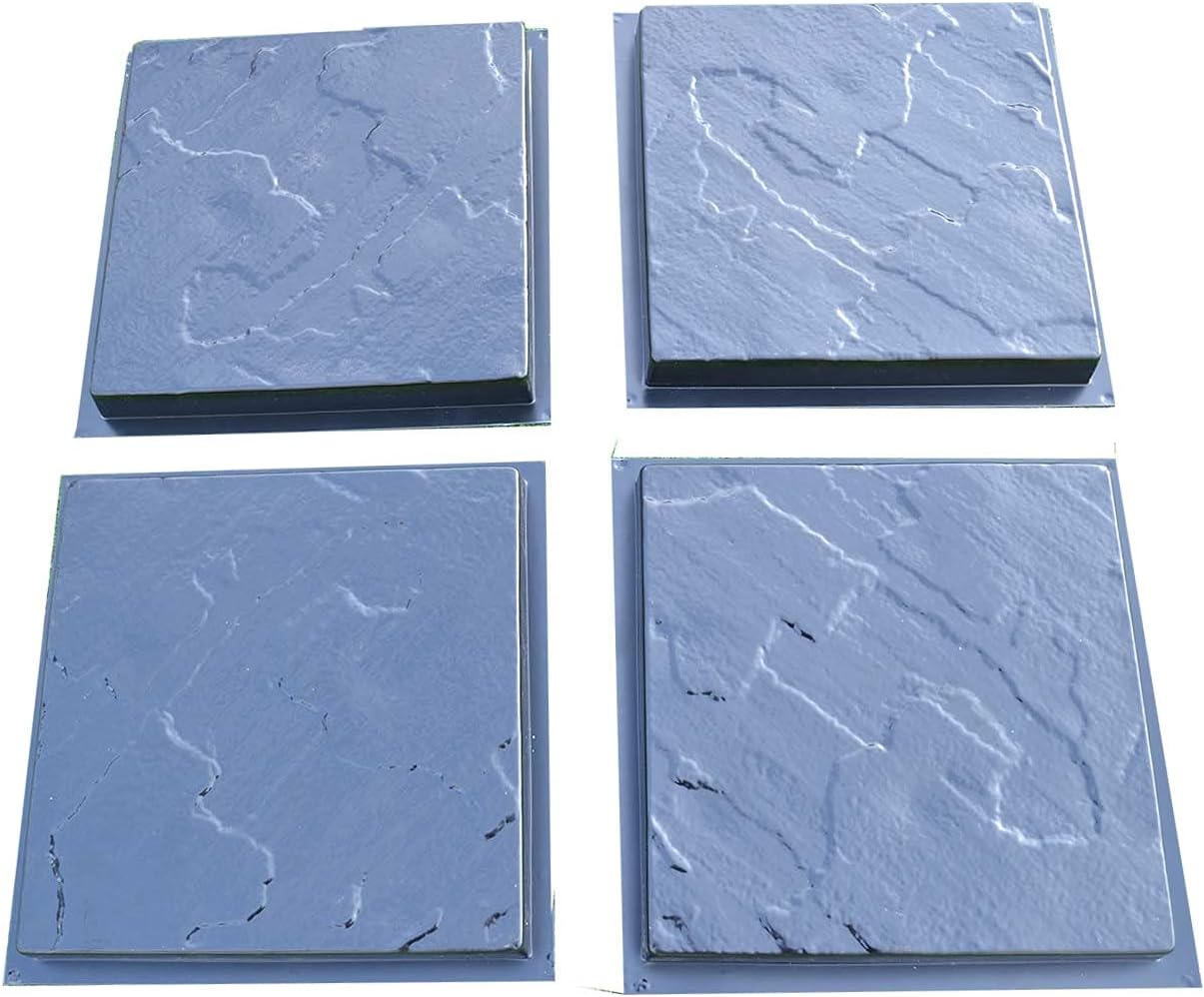 SvitMolds Sold Set 4 pcs Plastic MOLDS Casting Concrete Paving Garden Path Pavement Stone Patio #S28