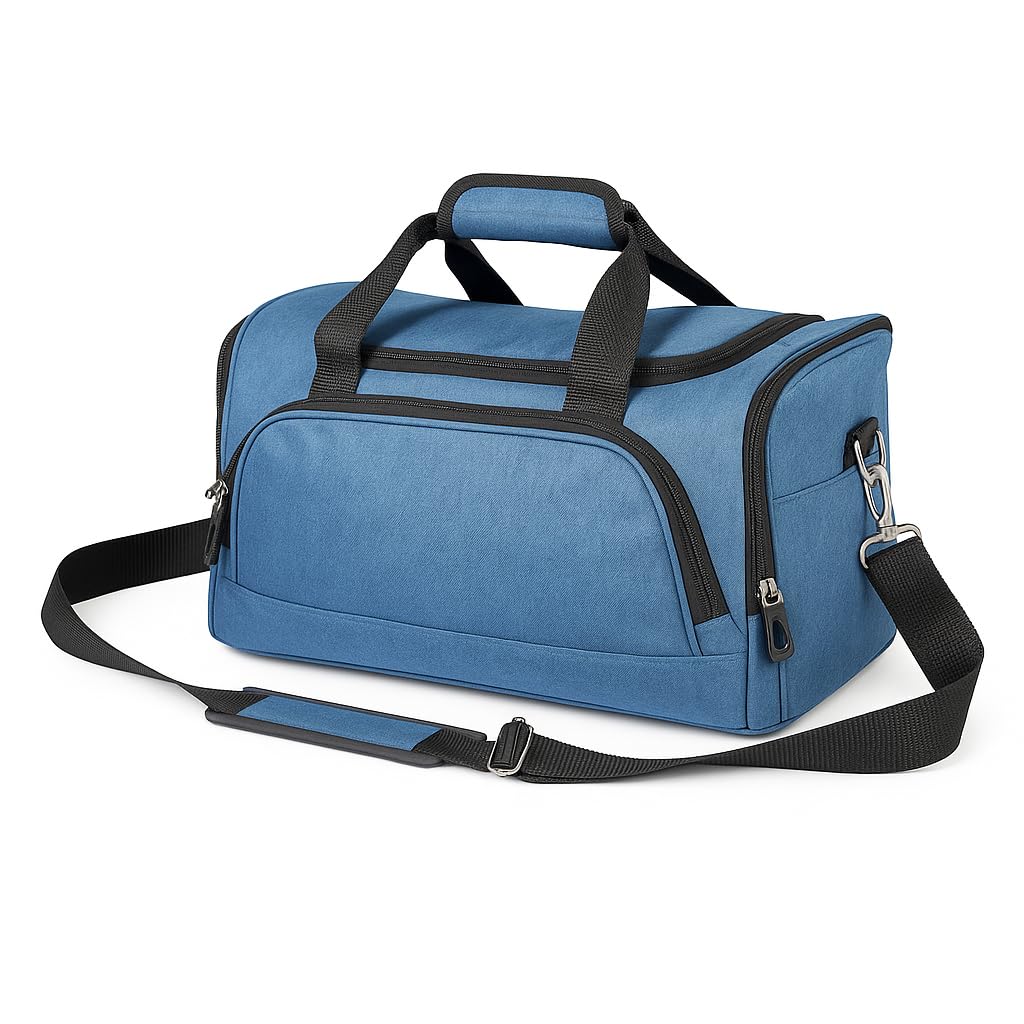 Wow Travel Underseat Cabin Bag 40x20x25cm | Ryanair EasyJet Wizz Air Jet2 Approved Hand Luggage | Budget Airline Carry-On | Lightweight Travel Bag | Fits Under Seat | Water-Resistant - Blue