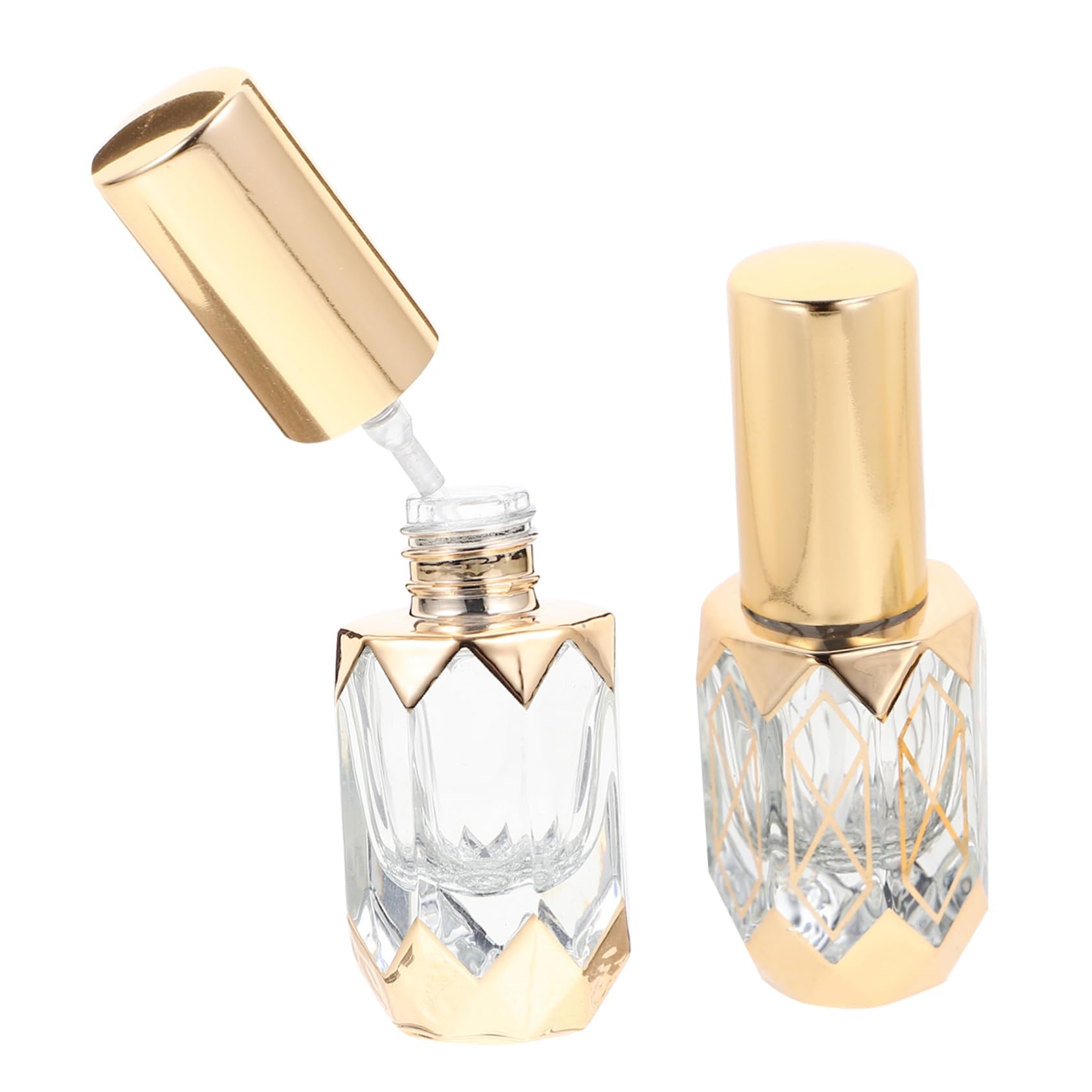 Luxshiny Botellas De Spray De Perfume Vacías Vidrio Transparente Para Viaje Recargables Y Portátiles Para Aceites Esenciales Y 2 Piezas X 5