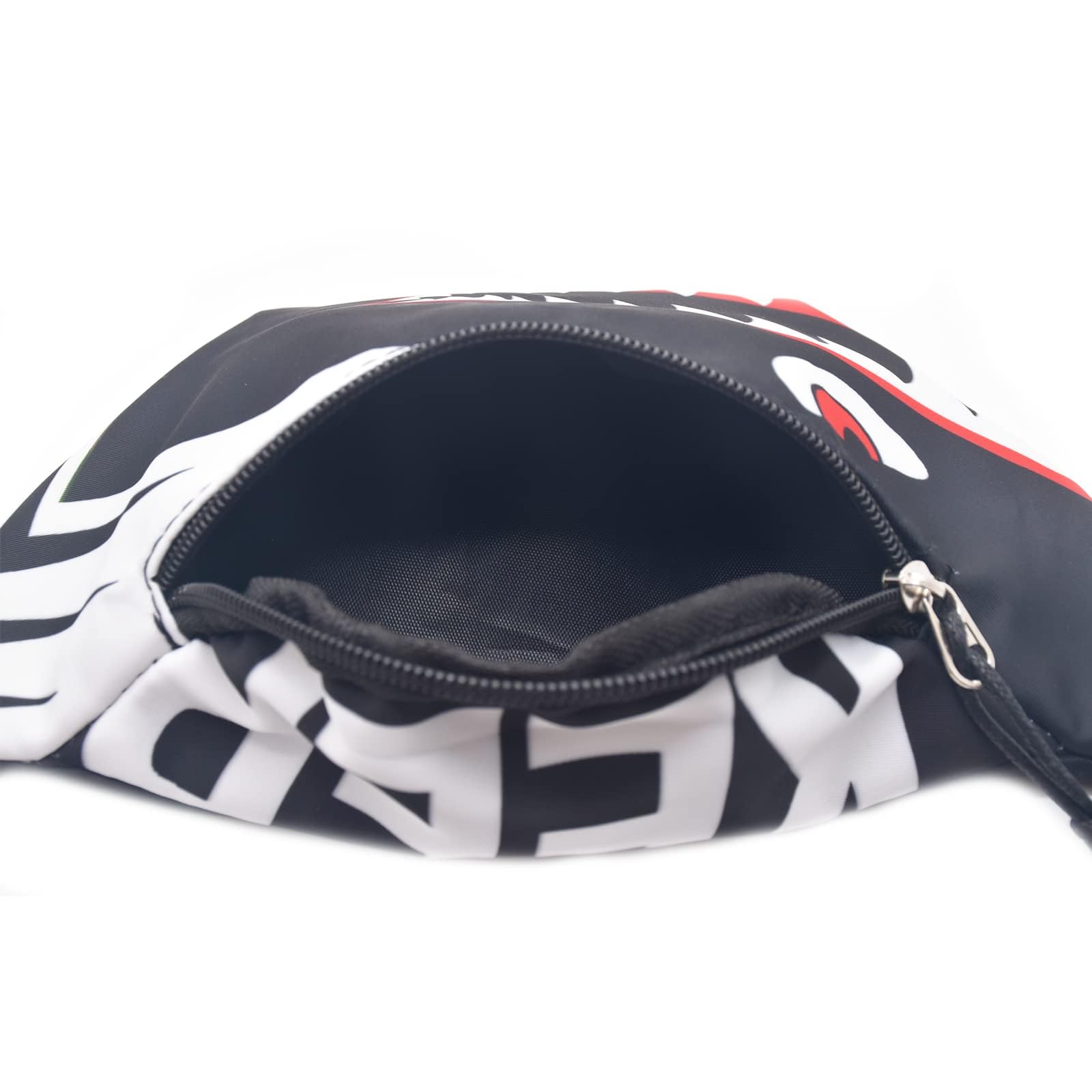 Marsupio per Bambini a Forma di Cartone Animato in Nylon Nero per Corsa Escursionismo Viaggi