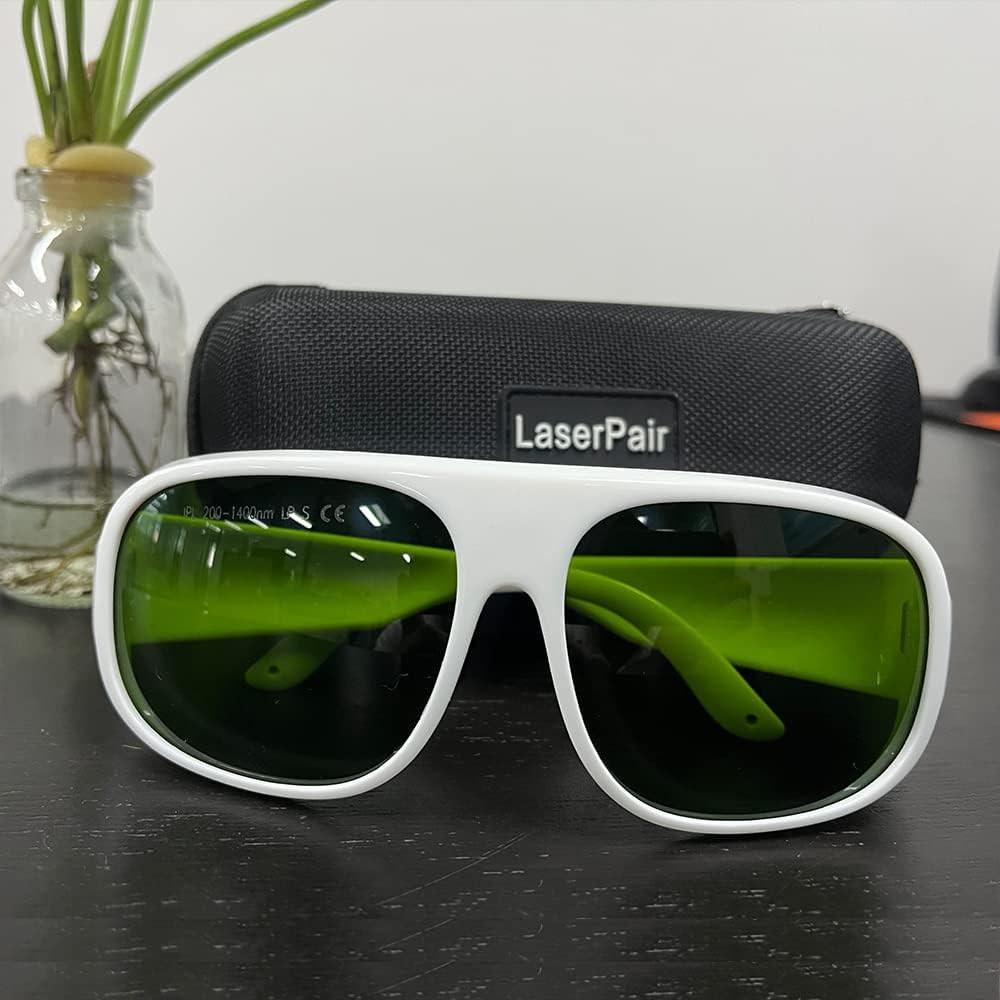 LaserPair 200-2000nm IPL Eye Protection Goggles Laser Safety Glasses for IPL Laser Hair Removal Treatment and Laser Cosmetology Operator Glasses