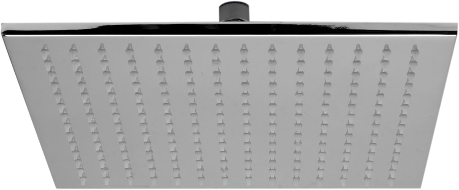 ALFI brand LED12S-PC Polished Chrome 12" Square Multi Color LED Rain Shower Head