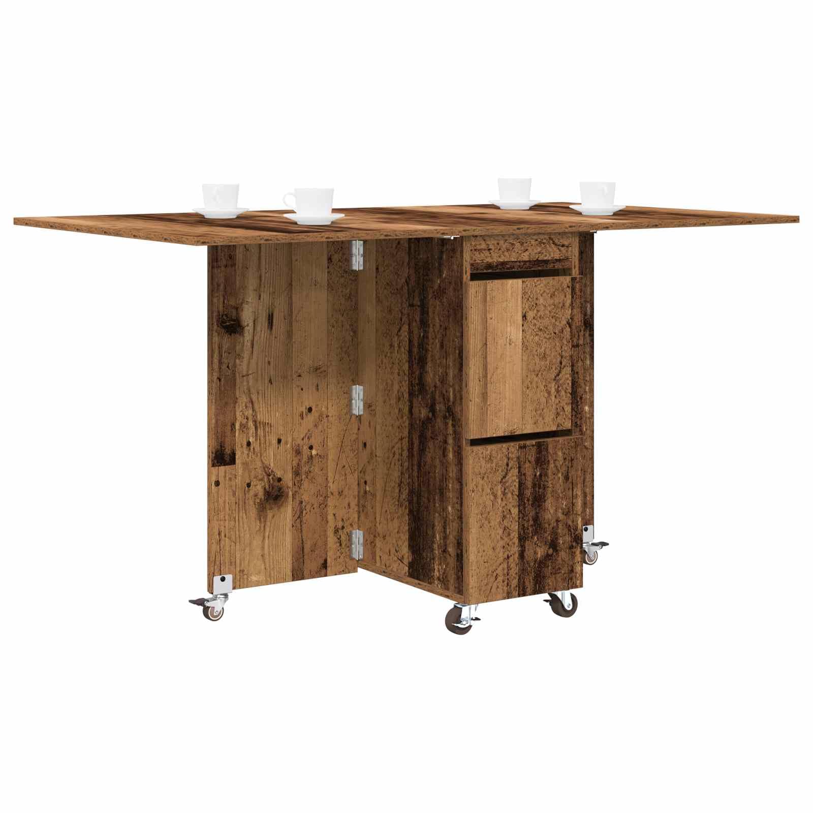 Mesa de comedor de madera de 140 x 80 x 77 cm, rectangular, extensible, con espacio de almacenamiento y diseño antiinclinación, para cocina, salón, comedor, multifuncional, moderno, ahorra