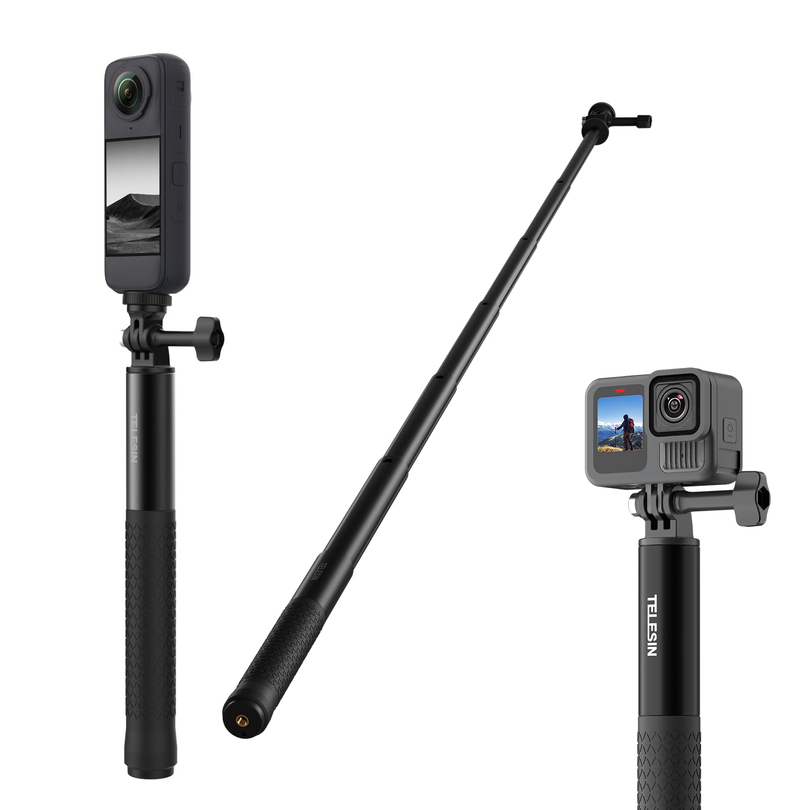 Mini Treppiede Con Bastone Selfie Per GoPro, DJI, Insta360 - Estendibile Fino A 51 Cm - Foto 6