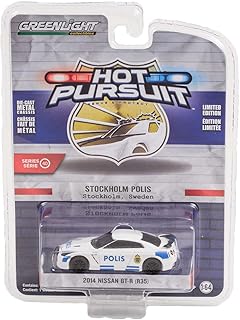 Greenlight Collectible Greenlight 1:64 Hot Pursuit Series 40 - 2014 GT-R (R35) - Stockholm, Sweden Polis 42980-D [Shipping from Canada]