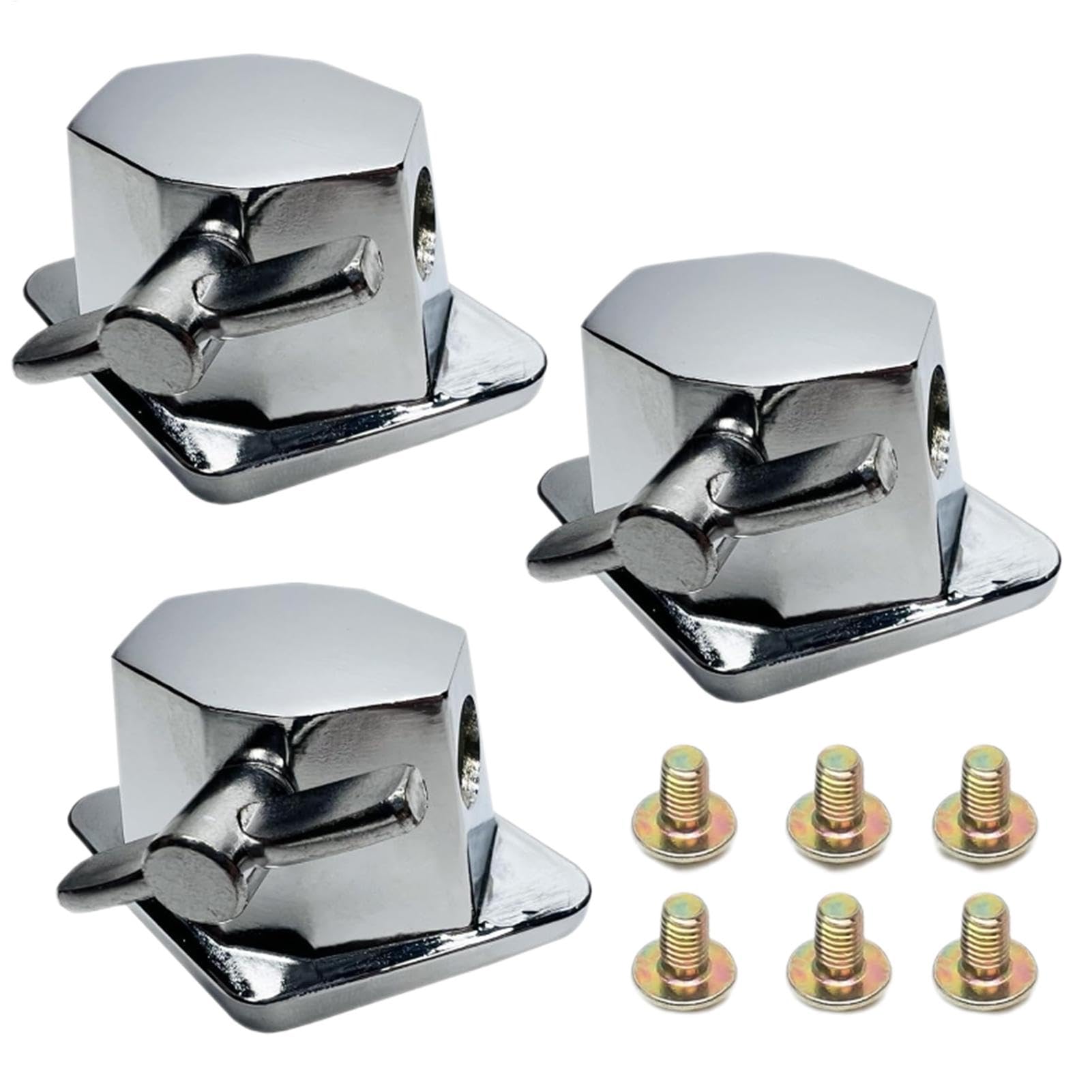 Support de batterie pour pied de percussion robuste en alliage de zinc | Pack de 3