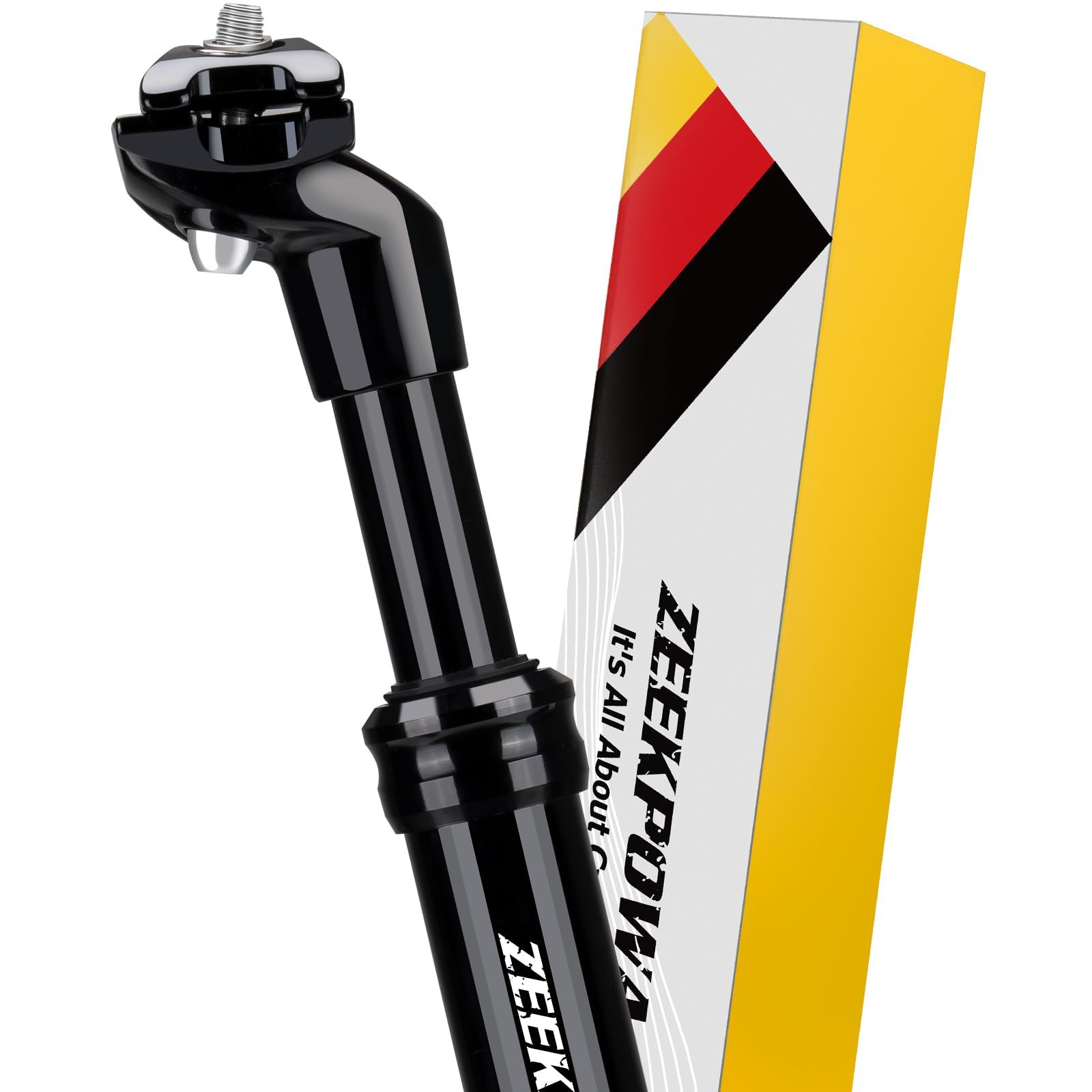Zeekpowa Ostateczna sprężynowa sztyca podsiodłowa 27,2 mm do rowerów unisex – regulowana amortyzacja, możliwość regulacji 40 mm, idealna do rowerów górskich, wyścigowych, turystycznych, składanych
