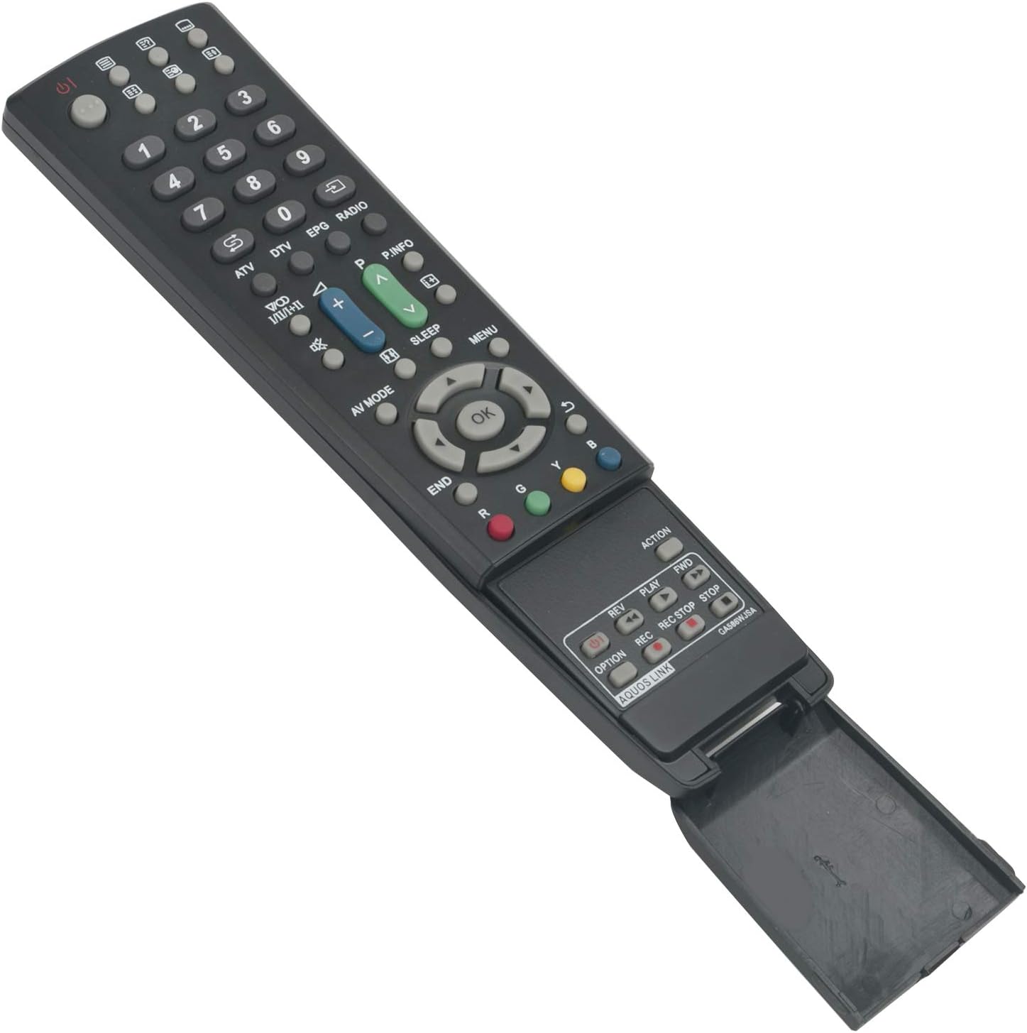 ALLIMITYRemote Control GA586WJSA Replaced for Sharp LCD AQUOS TV LC-32D653E LC-32D65E LC-32DH66E LC-32DH77E LC-32LE700E LC-32LE705E LC-32LX705E LC-32X20E LC-37D653E LC-37D65E LC-42X20E