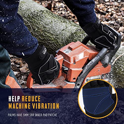 Anti Vibration Work Gloves, Heavy Duty Work Gloves, Sbr Padding Rigger Gloves Tpr Protector Impact Gloves Mechanic Safety Work Gloves Men (Xl, Black) #TOP4