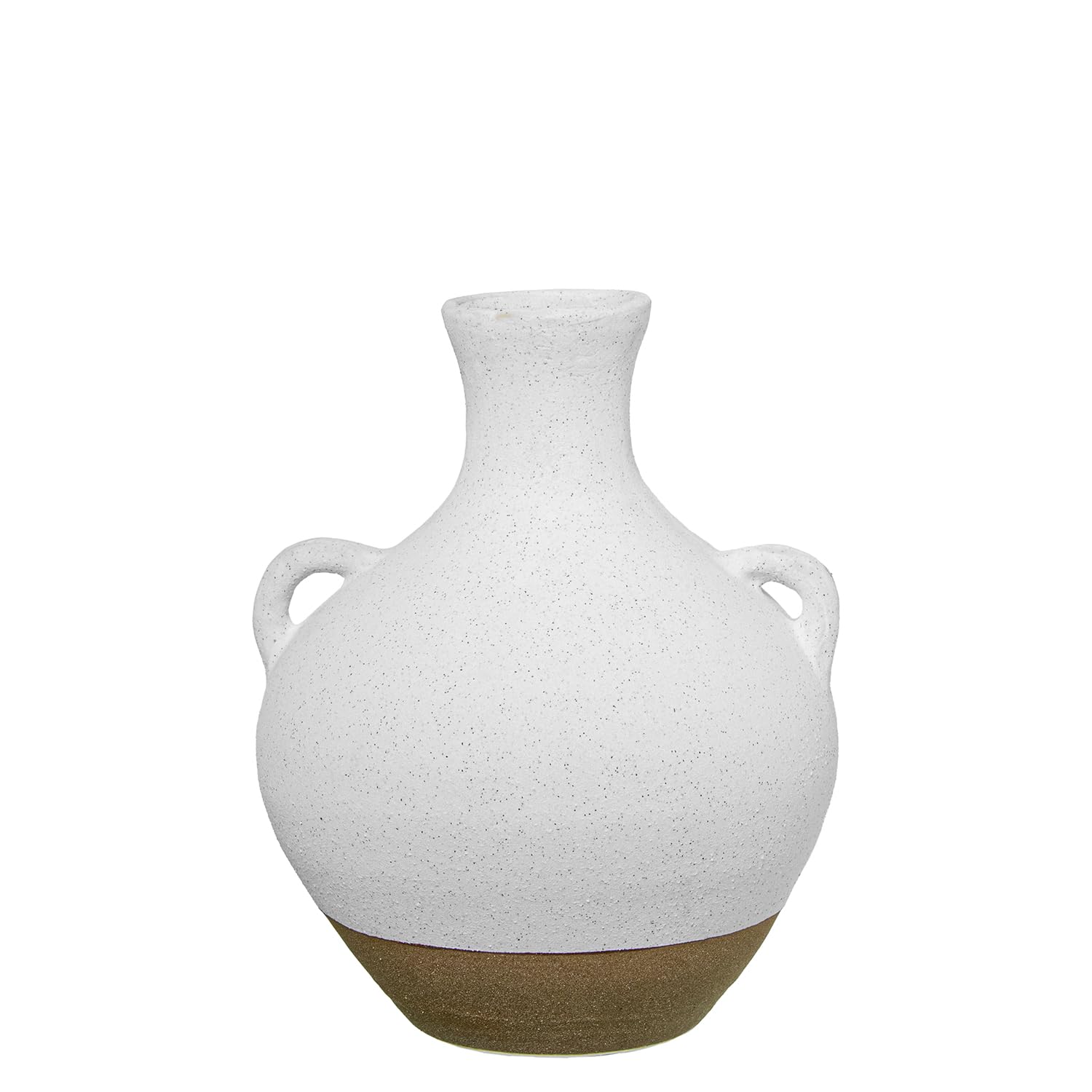 Vase céramique blanc terre cuite 28cm pour sublimer vos meubles
