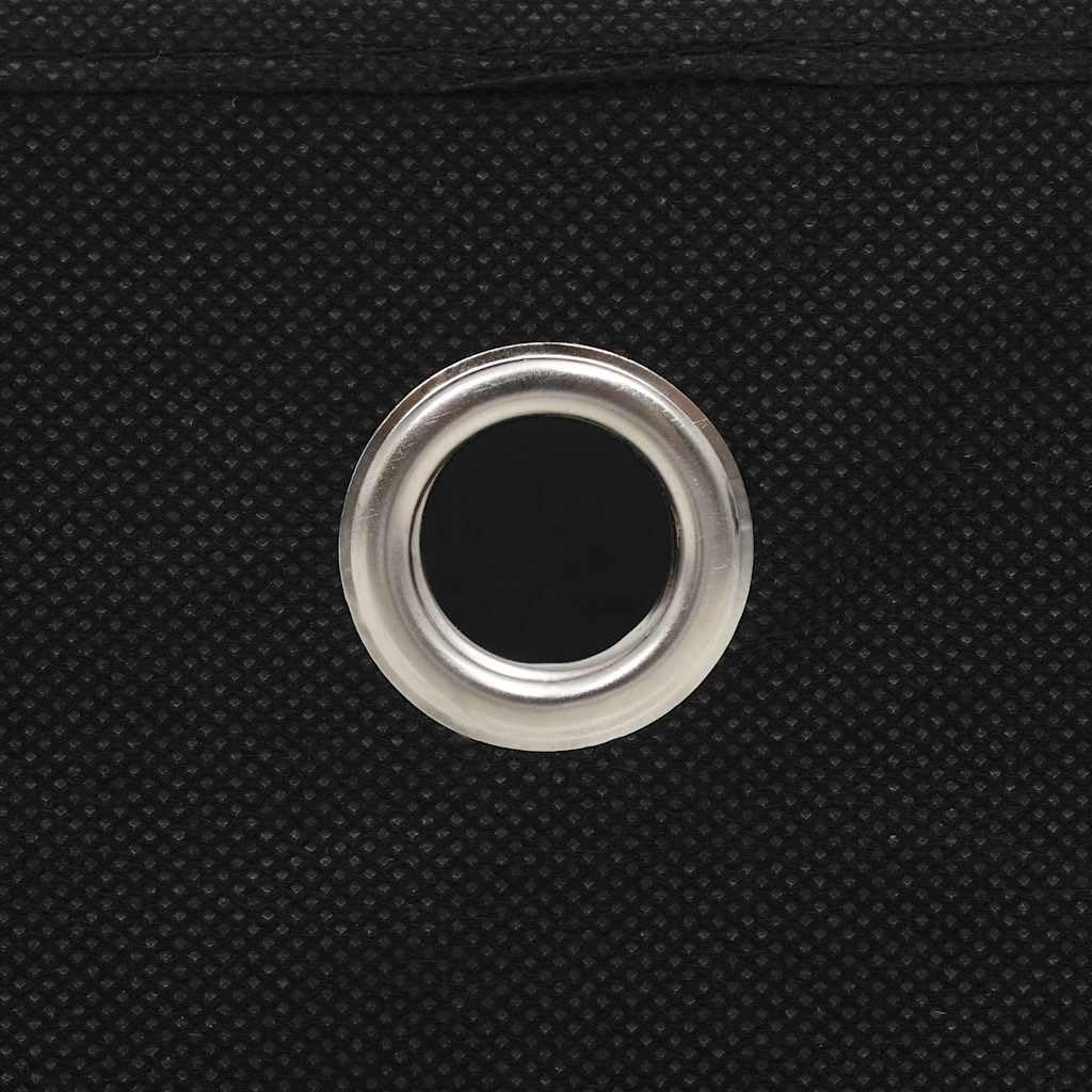Cajas Almacenaje 4 uds Textil No Tejido 32x32x32 cm Negro