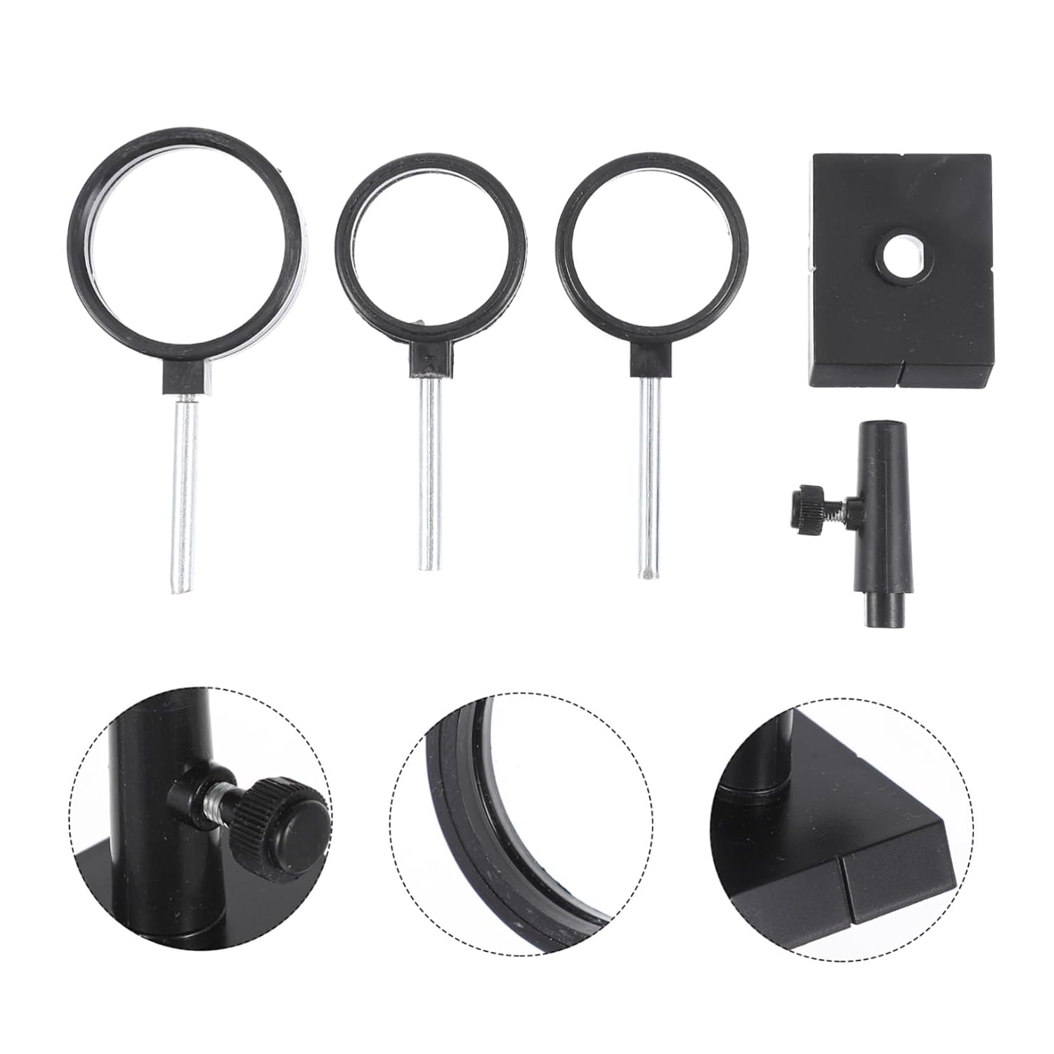 Ciieeo 1 Set Professional Concave Convex Lens for Physics Experiments Optical Teaching Tools for Student Labs Classroom Demonstrations