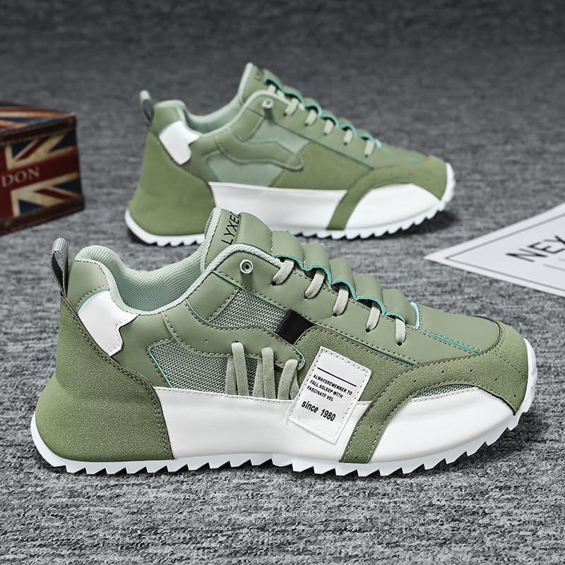 Plus Size All Seasons Men's Up SneakersComfy Trendy Platform Shoes for Outdoor Walking Jogging Camping,3