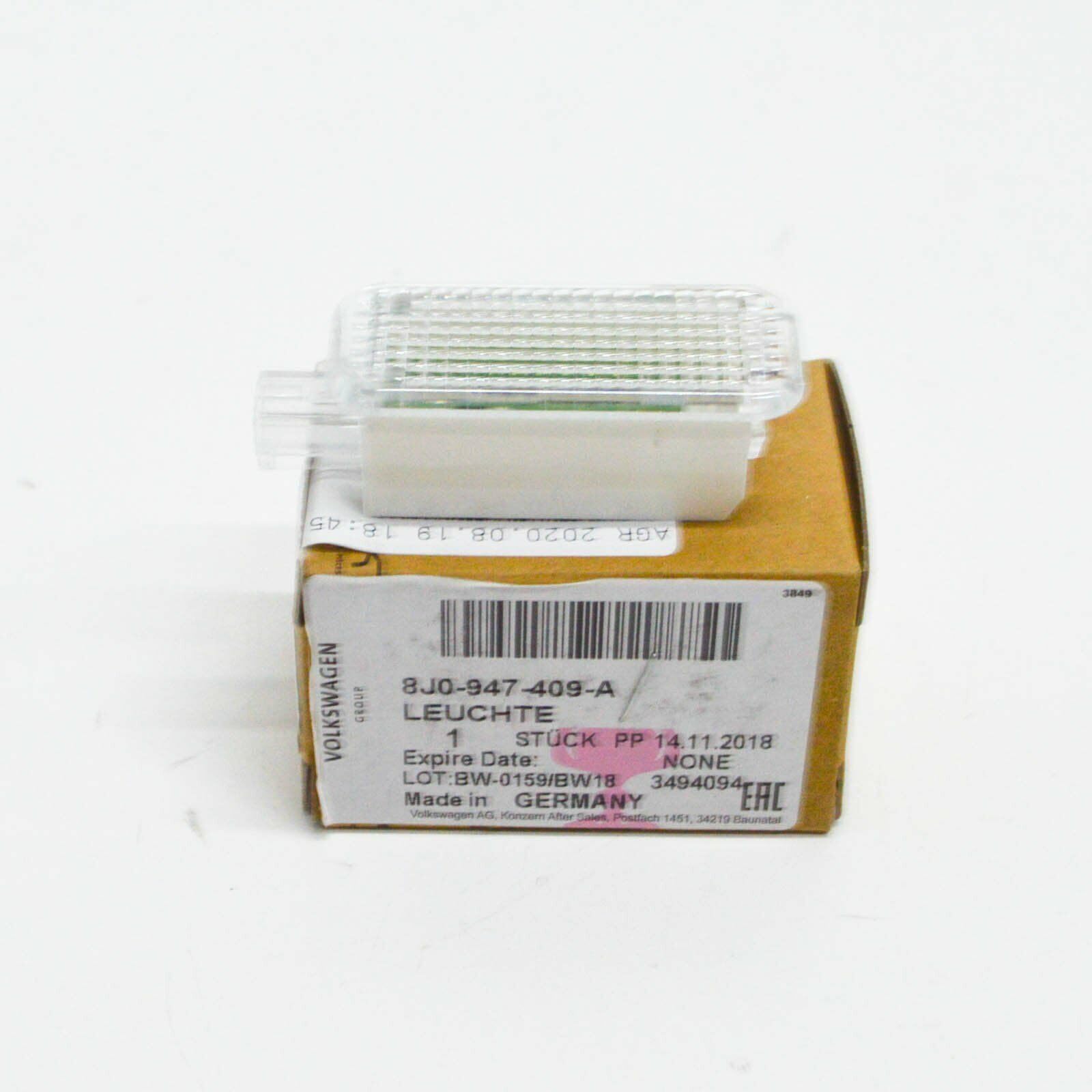 Compatibile per Audi A1 8X1 Luce interna vano portaoggetti 8J0947409A Originale