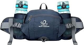 Waterfly Marsupio Trekking Impermeabile con Portabottiglia per Escursionismo, Corsa, Campeggio, Arrampicata, Viaggio e Ciclismo per Uomo e Donna