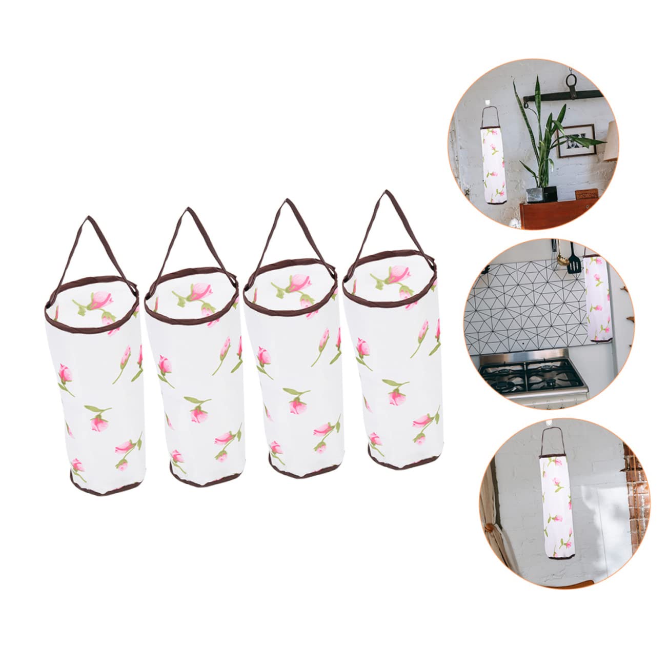 Cabilock 16piezas Soporte Colgante para Bolsas De Organizador De Basura De Cocina Dispensador De Bolsas Pared Accesorio De Almacenamiento Multiusos para Hogar y Garaje Diseño Práctico y