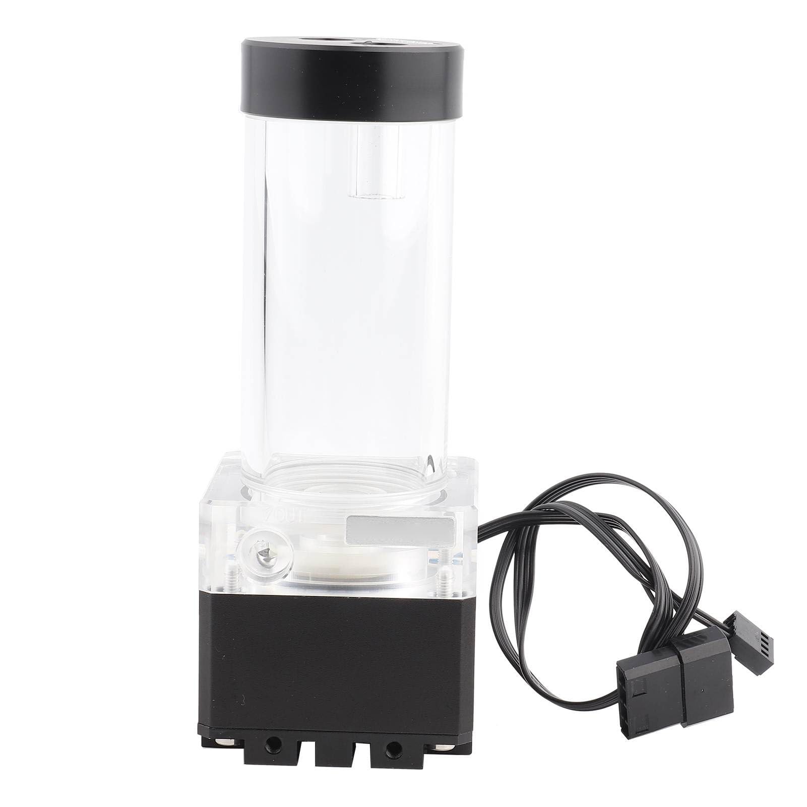 Cosiki Pompa PC o Wydajności 650 L/h i Szybkim Rozpraszaniu Ciepła Głowica Pompy o średnicy 3,5 Metra do Chłodzenia wodą Komputera (17cm)