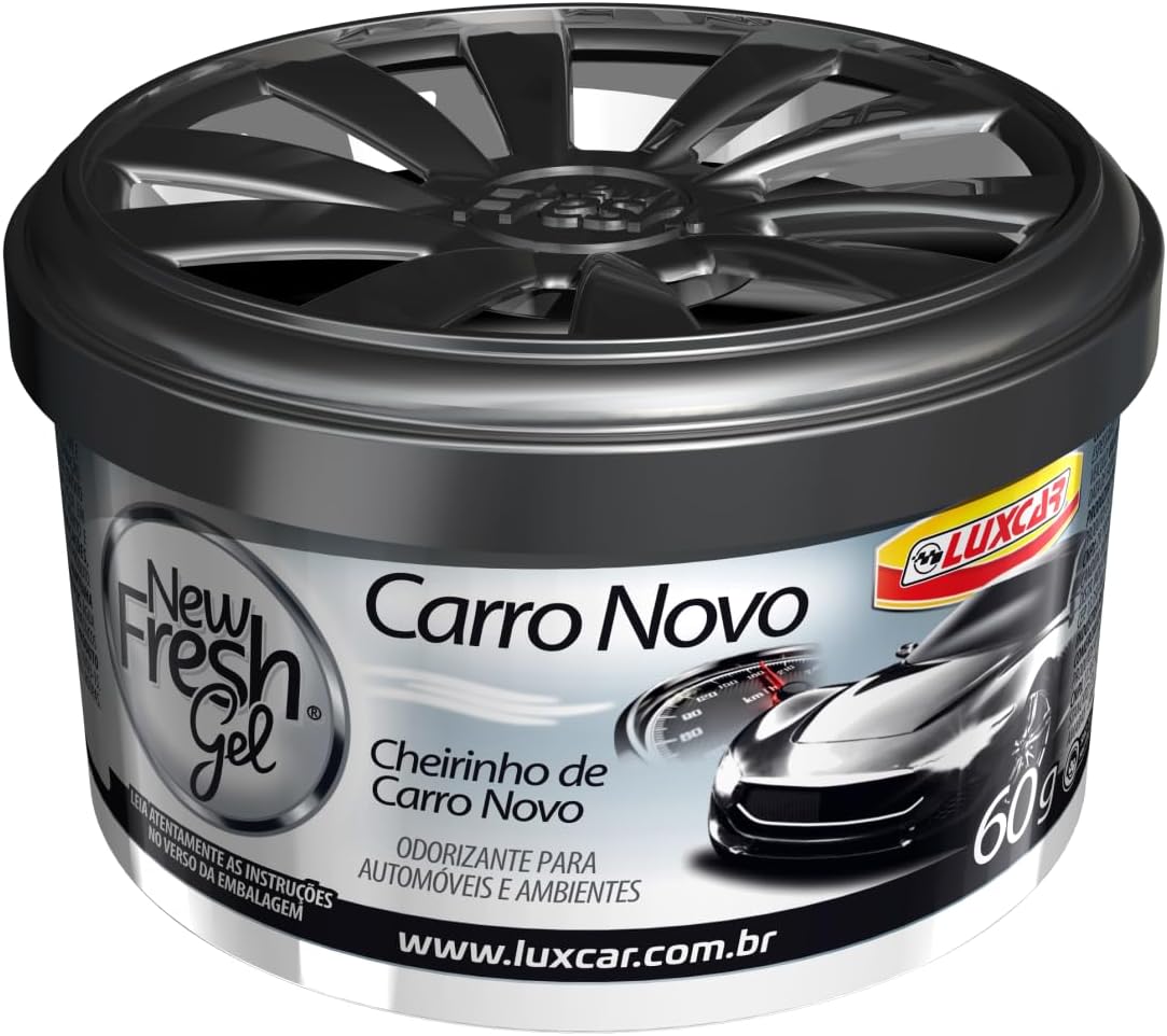Luxcar New Fresh Gel Carro Novo 60 g – Aromatizante em Gel Automotivo