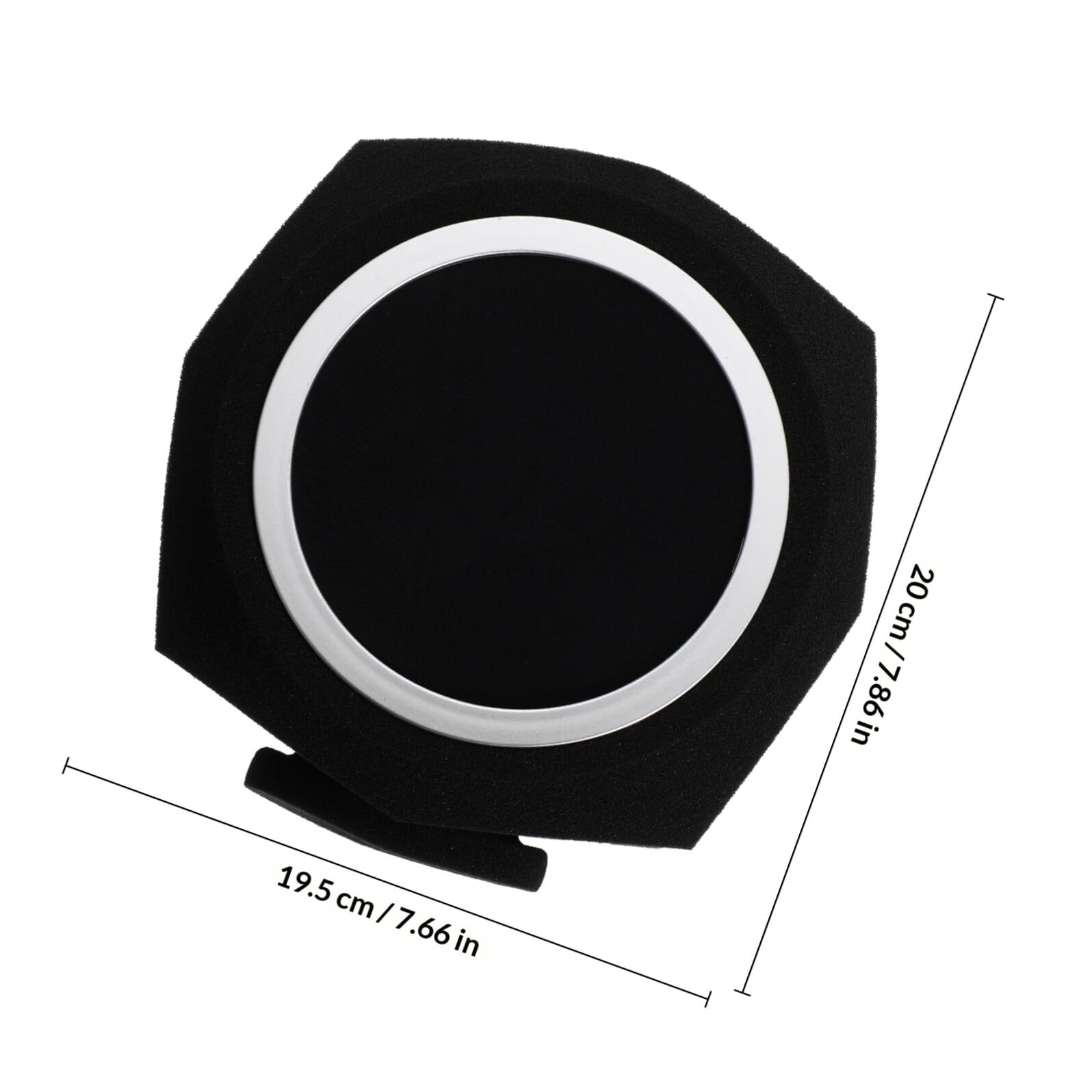 F2 Funda de Esponja para Micrófono, Cubierta Absorbente Negra | Reducción de Ruido para Grabación Interior, Filtro de Interferencias por Viento y Sonido, Uso Trípode Pequeño