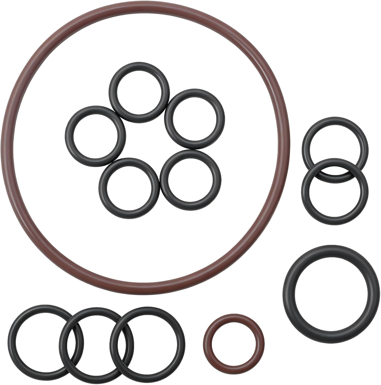 FKM O-Ring Kit for 1994.5–2003 Powerstroke 7.3L Engine, Includes HPOP (High-Pressure Oil Pump), Back Plate, Fittings and IPR Seals