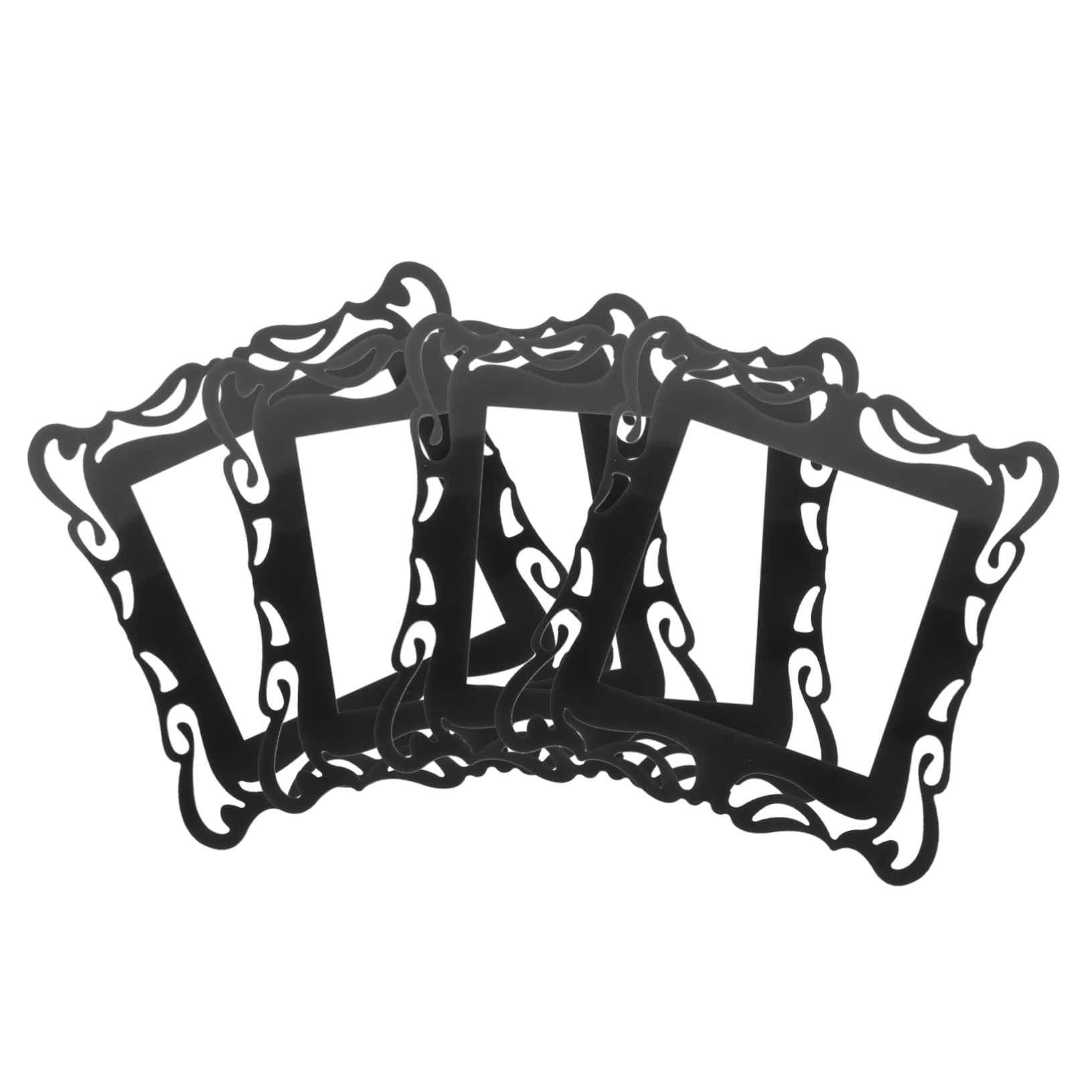 Pegatinas acrílicas negras para interruptor de luz decoración pared autoadhesiva removible