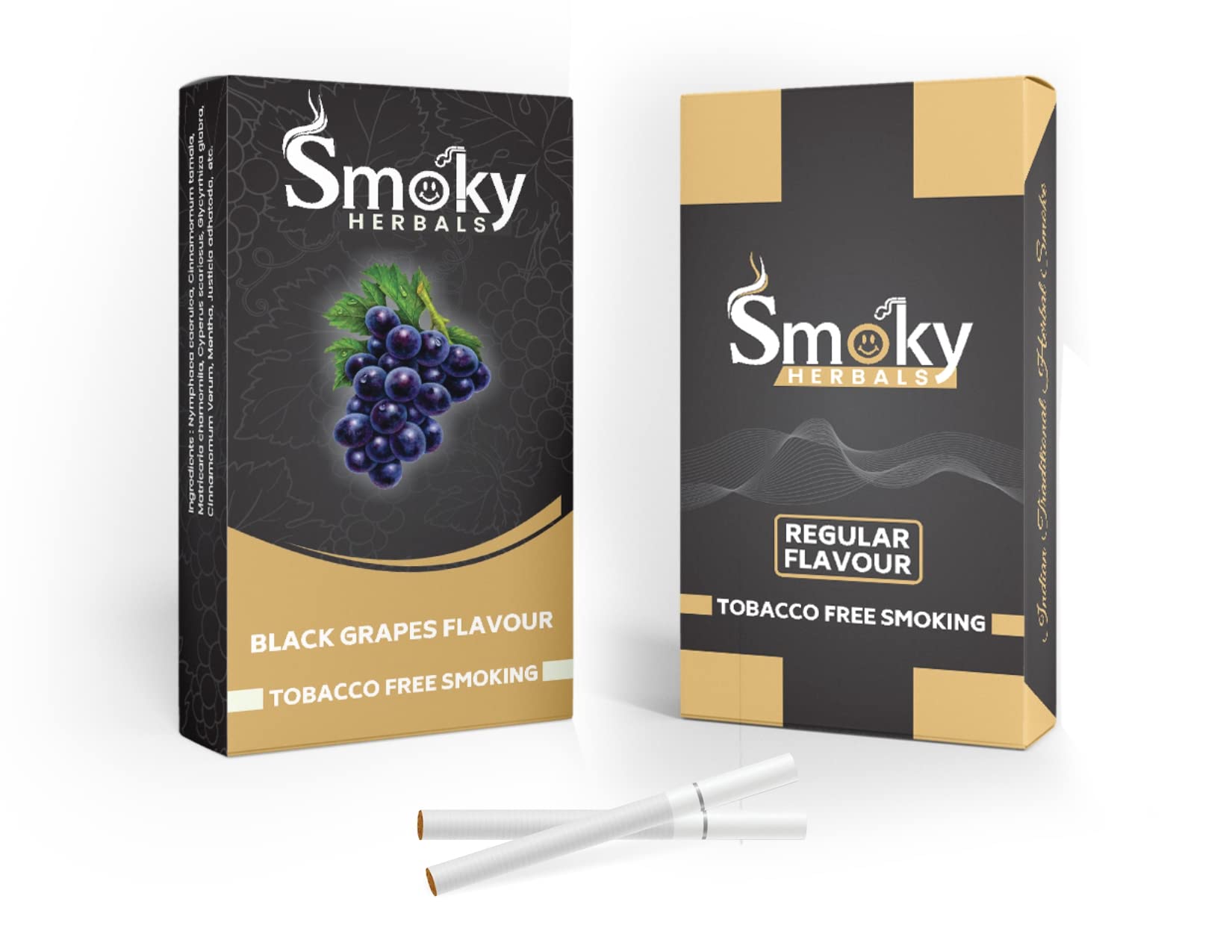 Pack of 2 Flavours 100% Tobacco & Nicotine Free Cigarette (REGULAR - BLACK GRAPES) - 10Sticks x 2-picture-31