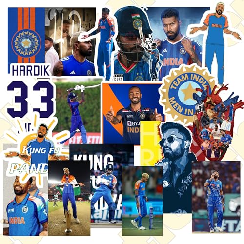 Image of Pack of 35 Random Cristiano Ronaldo Stickers for Laptop /Mobile /Mobile /Journal /Diary /Guiatar etc. (Pack of 35) (Hardik Pandya)