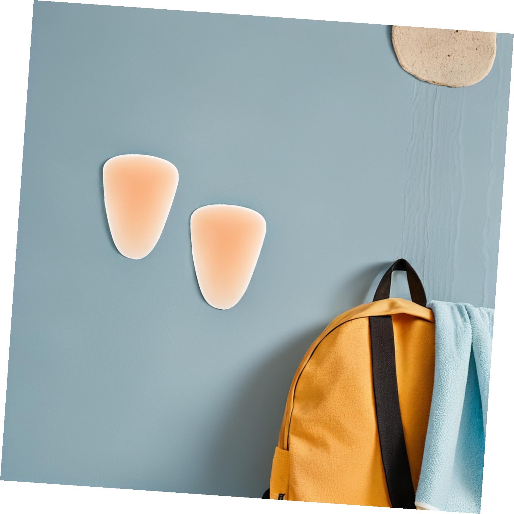 Alipis Ginocchiere in Silicone Adesive per Protezione Ginocchio, Alta Elasticità e Protezione da Cadute, 4 Pezzi Beige, per Pattinaggio e Sci