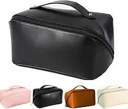Bolsa Necessaire Feminina Organizador Maquiagem Viagem Blogueira cosméticos Bolsa Cosmética-Lene (Preto)