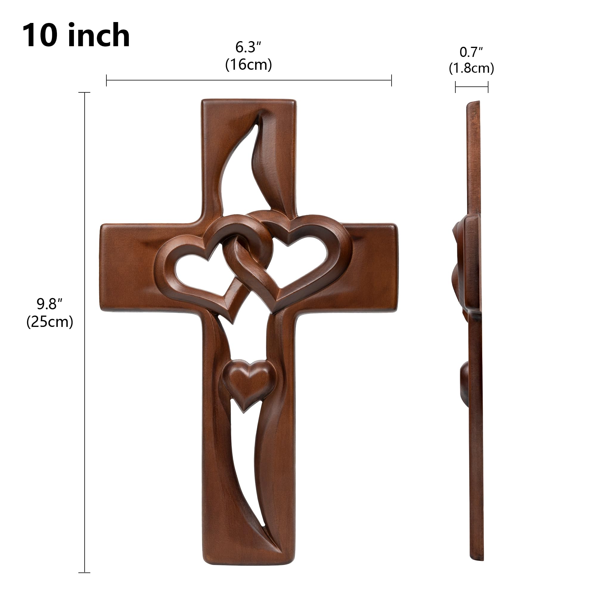Amazon.com: BGCOPPER Marriage Cross for Wall Love Wall Decor