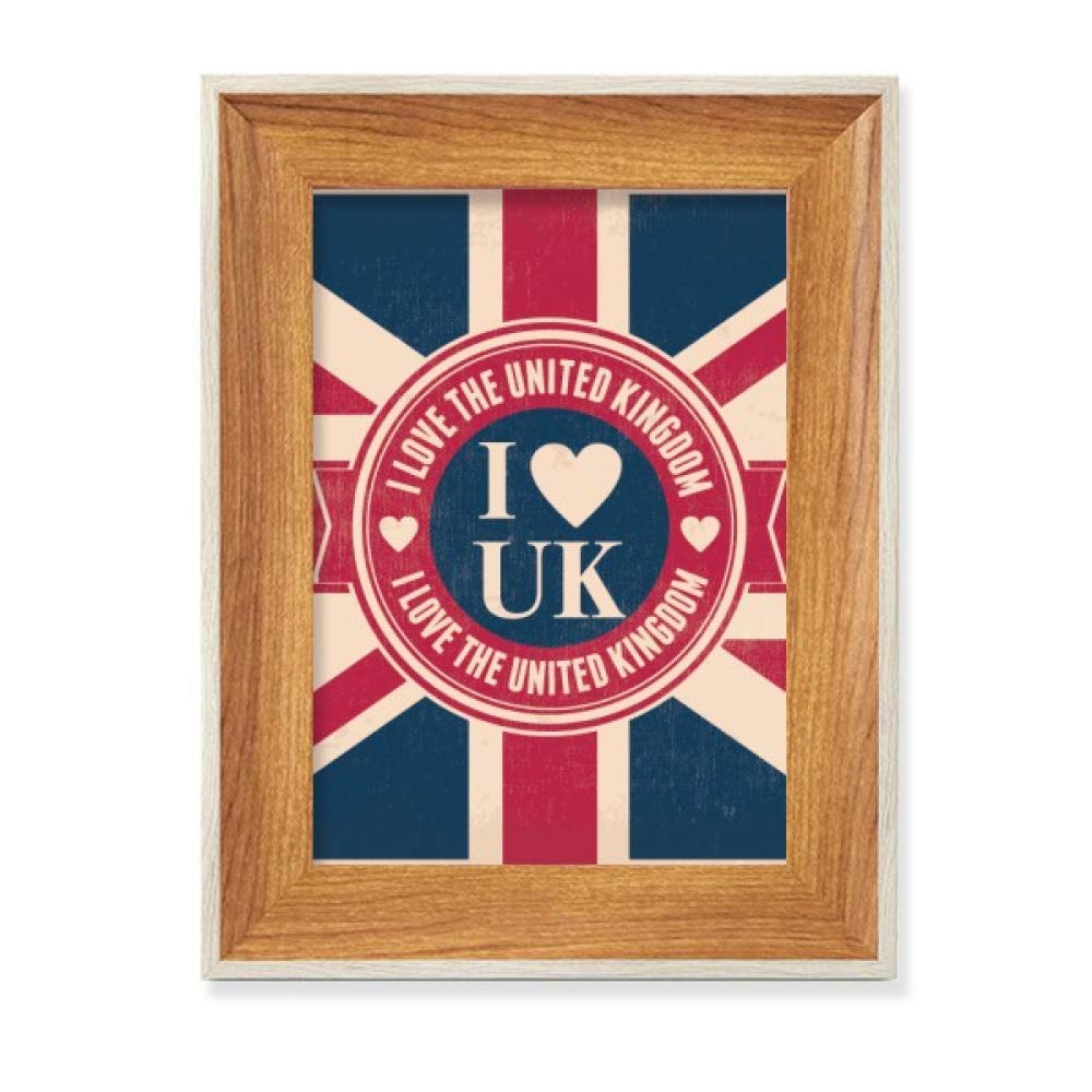 Cadre photo Union Jack bois pour valoriser vos clichés oubliés sur vos meubles