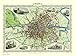 History Portal Edición Limitada 1000 Piezas Puzle Rompecabezas -Mapa del Dublín Irlanda 1851 por John Tallis