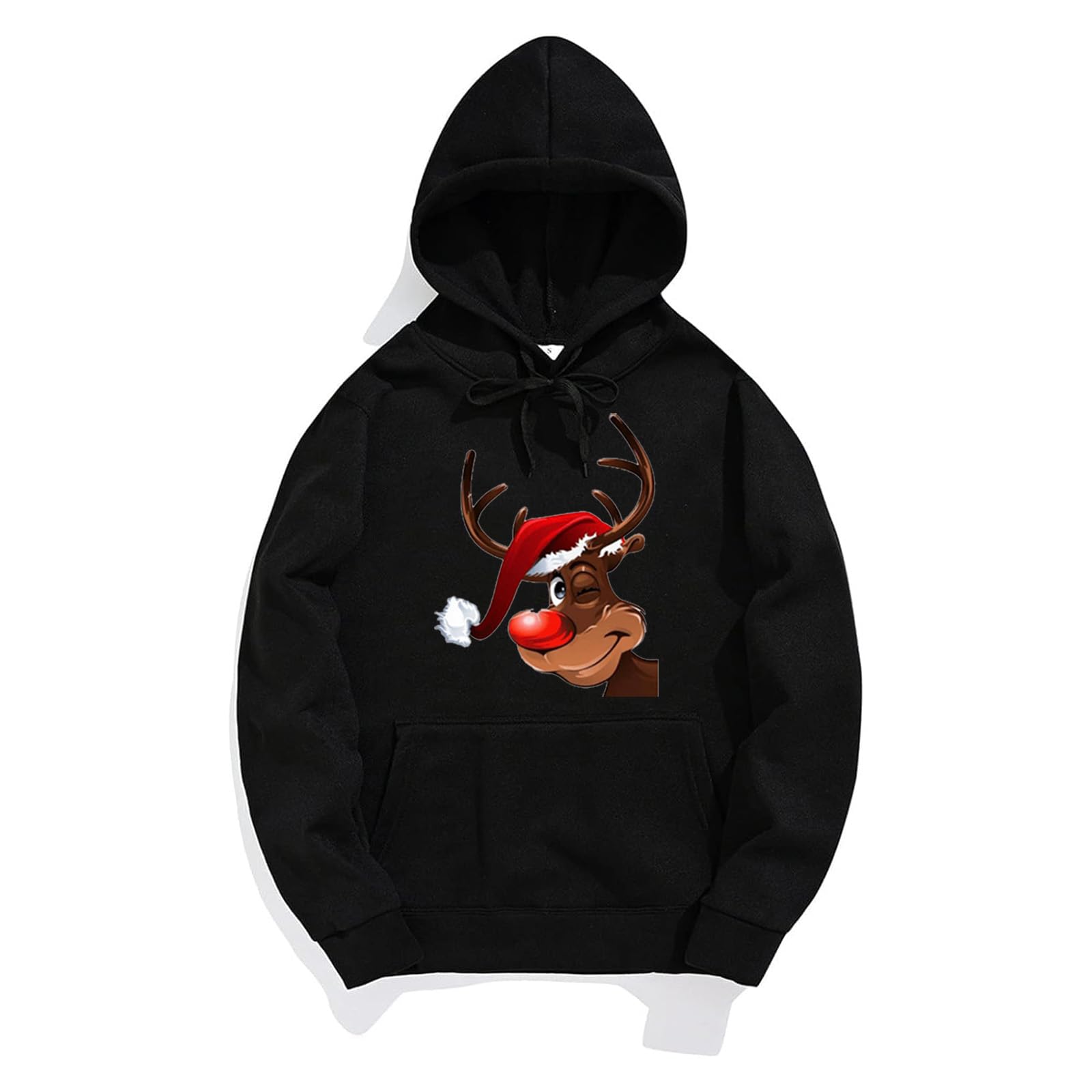 Weihnachts Jogginganzug Herren Damen Lustige Weihnachts 2-Teilig Ugly Reindeer Tracksuit Set Hoodie und Jogginghose Xmas Style Trainingsanzug Unisex Kapuzenpullover Sportanzug