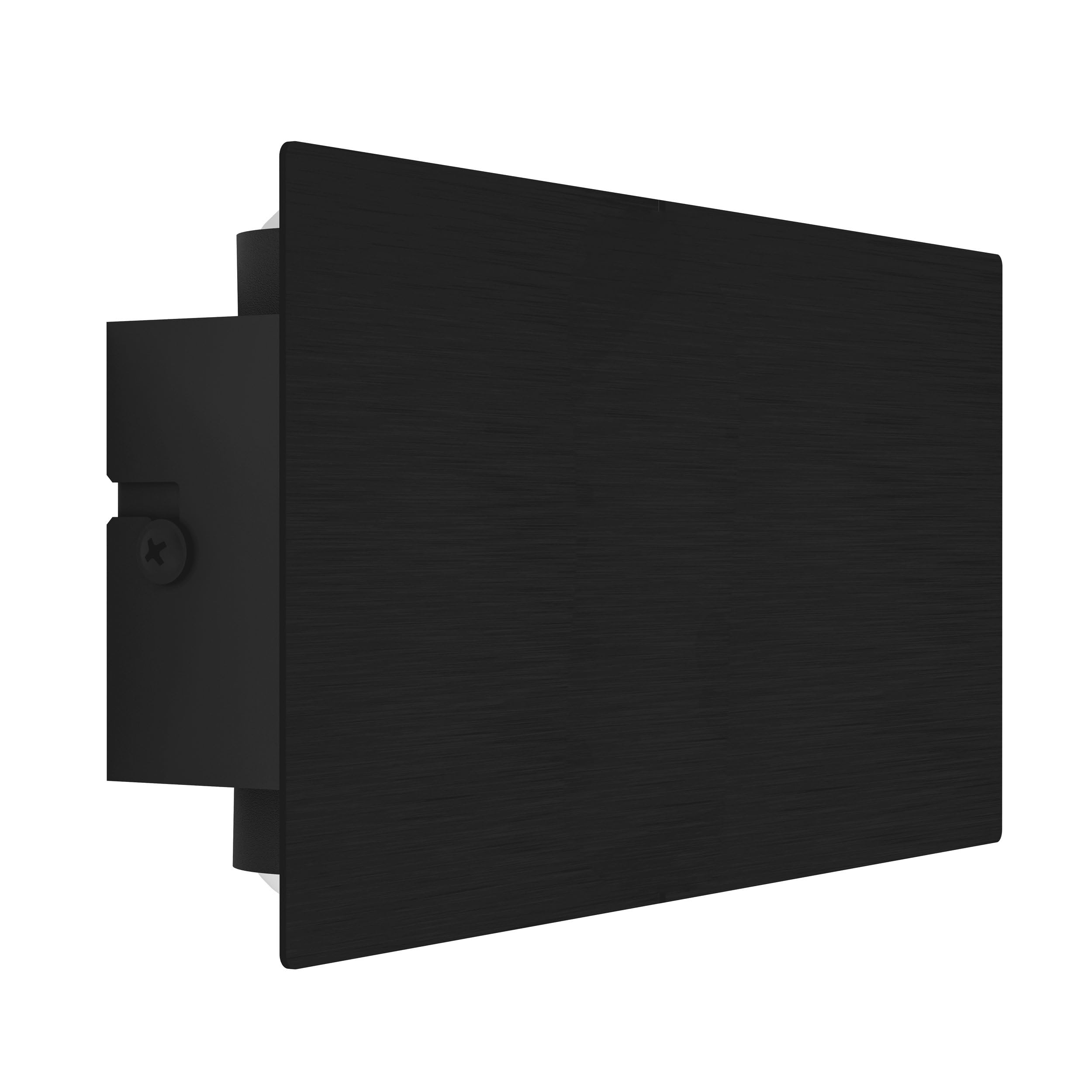 Eglo Led Indoor Wall Lighttalamello, Rectangular Wall Lamp With Indirect Lighting, Wall Spotlight For Hallway And Living Room, Metal In Warm Black