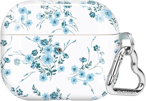 Miniatura 12 de Velvet Caviar Funda compatible con AirPods de tercera generación con llavero – Lindas fundas protectoras duras para AirPod 3 para mujer – Rosa