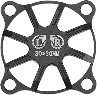 RC Motor Cooling Fan,Remote Control Car Electric Motor ESC Cooling Fan Cover,30x30mm Aluminum Alloy RC Cooling Fan Cover,Metal Cooling Fan Cover for RC Car(Black)