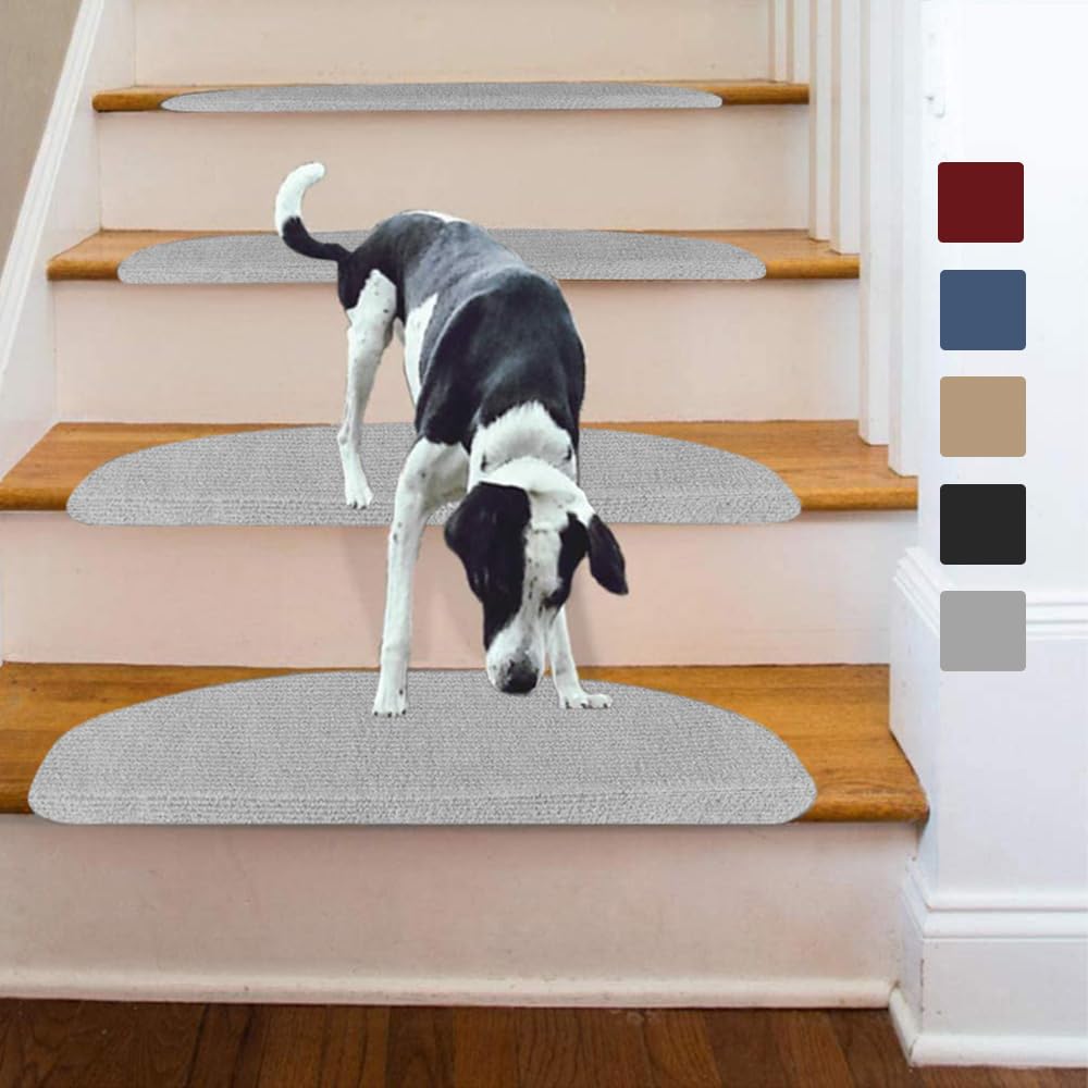 Tappetini Per Scale Antiscivolo Autoadesivi - Grigio, Facili Da Installare E Lavabili, Ideali Per Interni - Foto 10