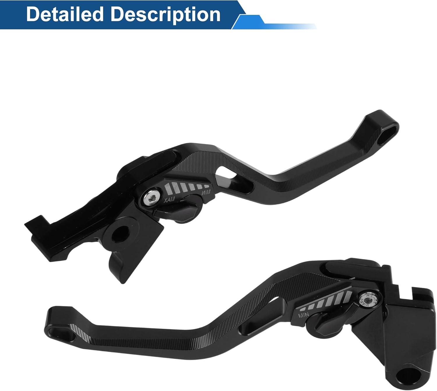 Short Brake Clutch Levers for Kawasaki Z900 2025 Adjustable Motorcycle Handlebar Brake Lever Aluminum Alloy Solid Black 1 Pair