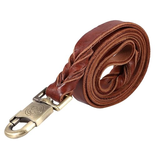 Correa para de Cuero Suave Correa de Entrenamiento para Perros Correa de Perros para Caminar Correa Cadena…