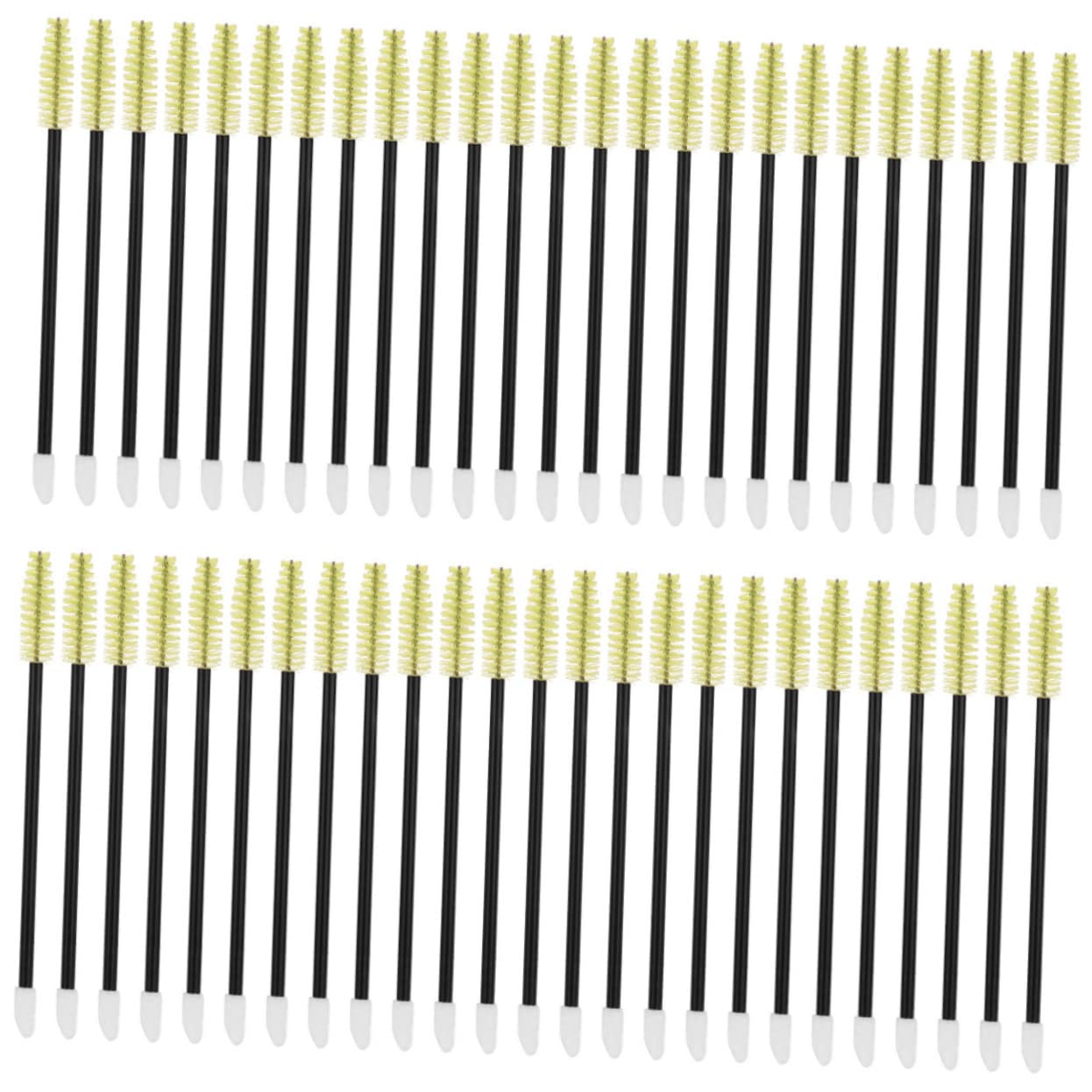 LIFKOME Eyebrow Brush Set 50pcs Spoolies for Eyebrows Lash Brush Makeup Tool for Extensions Fast Easy Application Skin Safe