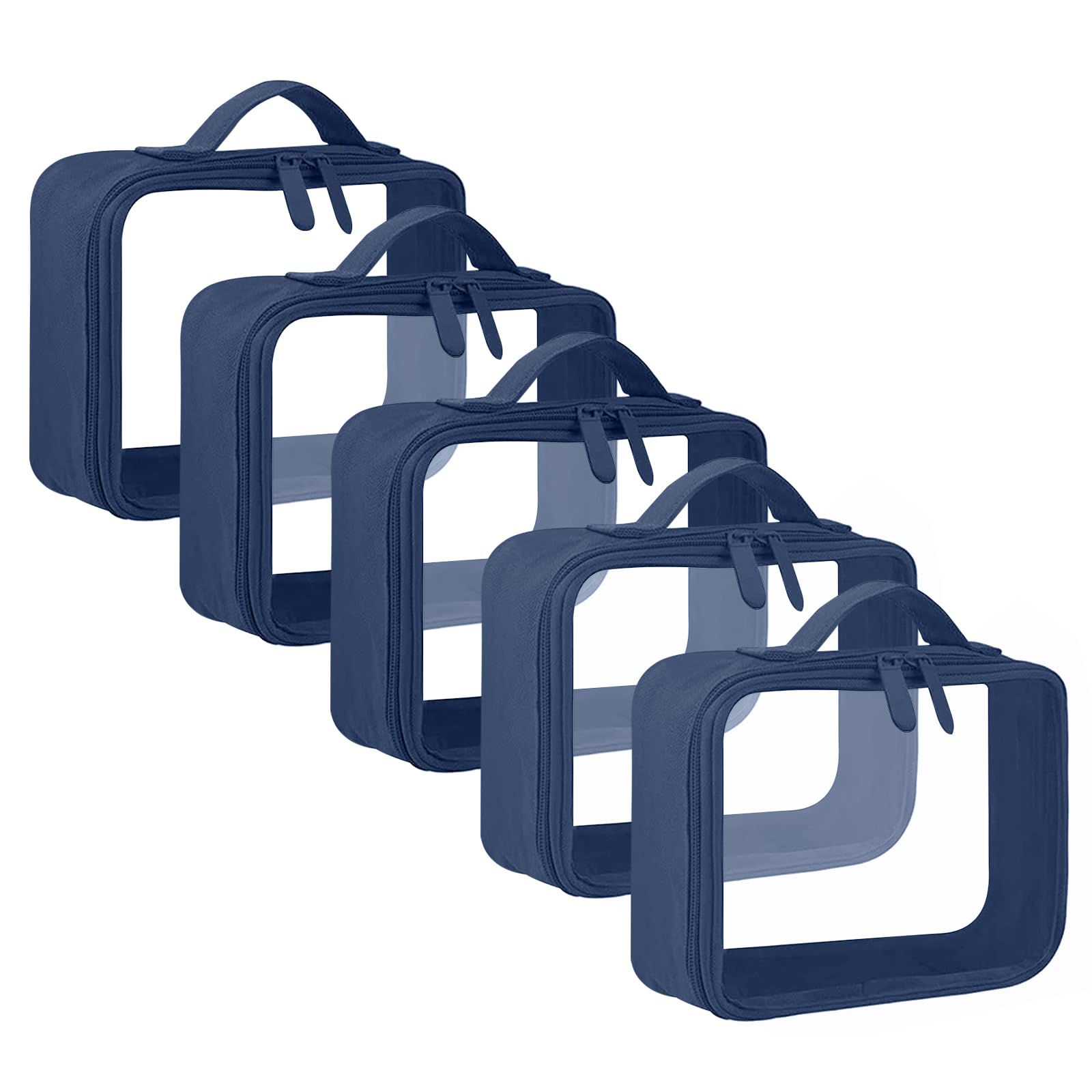 Borsa Trasparente TSA Per Liquidi - 3 Pezzi, Impermeabile, Per Viaggio Aereo - Foto 9