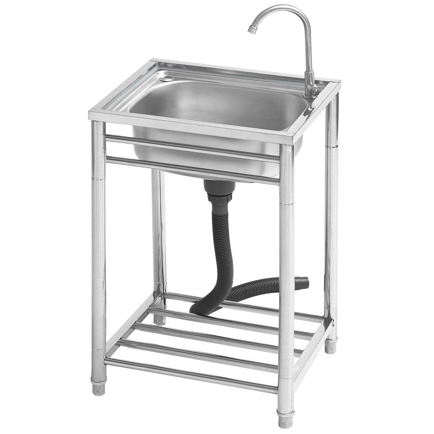 Amazon｜サンカ おそとキッチン 蛇口付き流し台 幅55cm 錆びにくい 