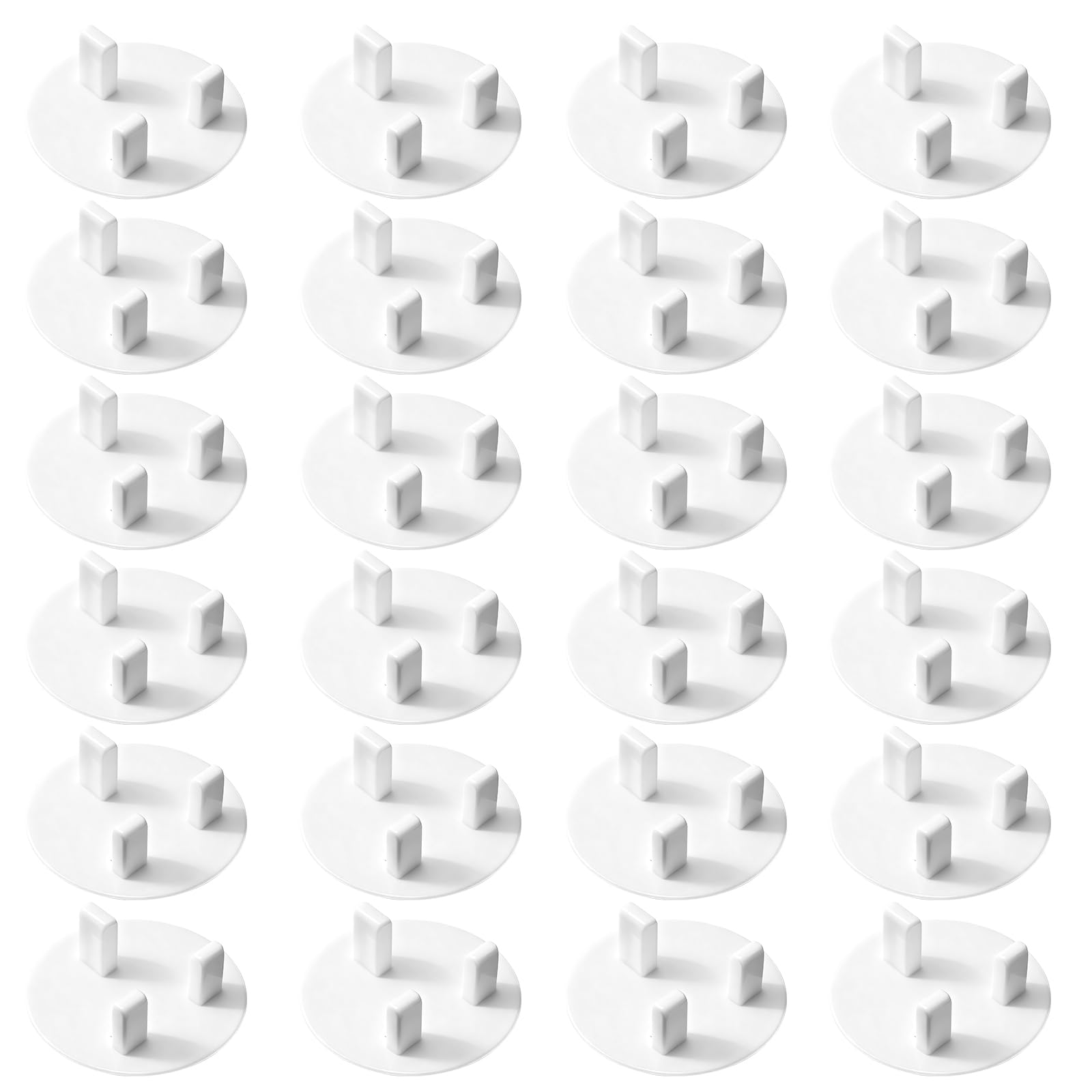 24PCS Child Safety Socket Covers Baby Proofing Electrical Outlet Plug Covers to Prevent Electric Shock,UK Plug Protectors