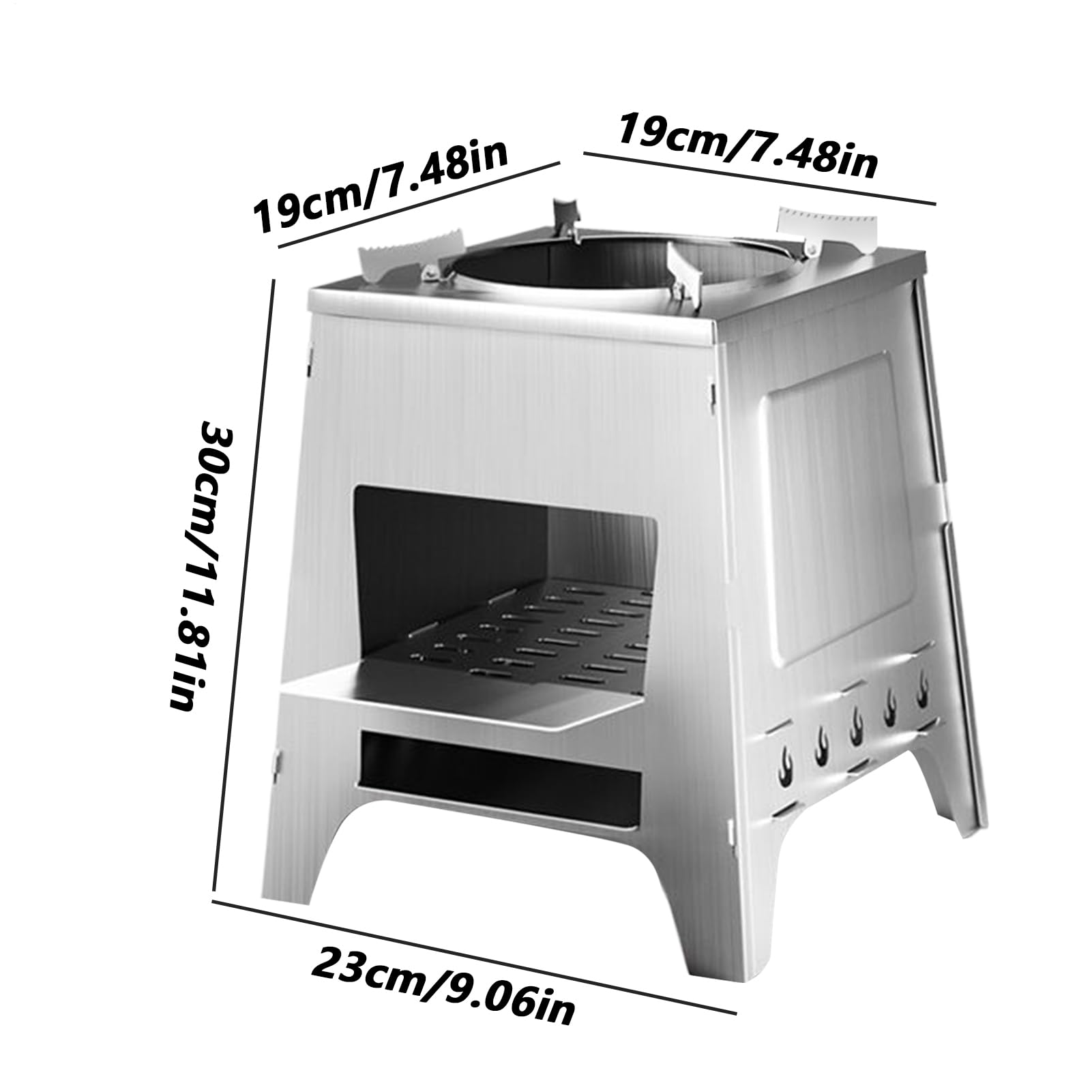Hornillo de camping portátil, resistente al viento, para exteriores, senderismo, cocina, barbacoa, picnic, pesca, terraza