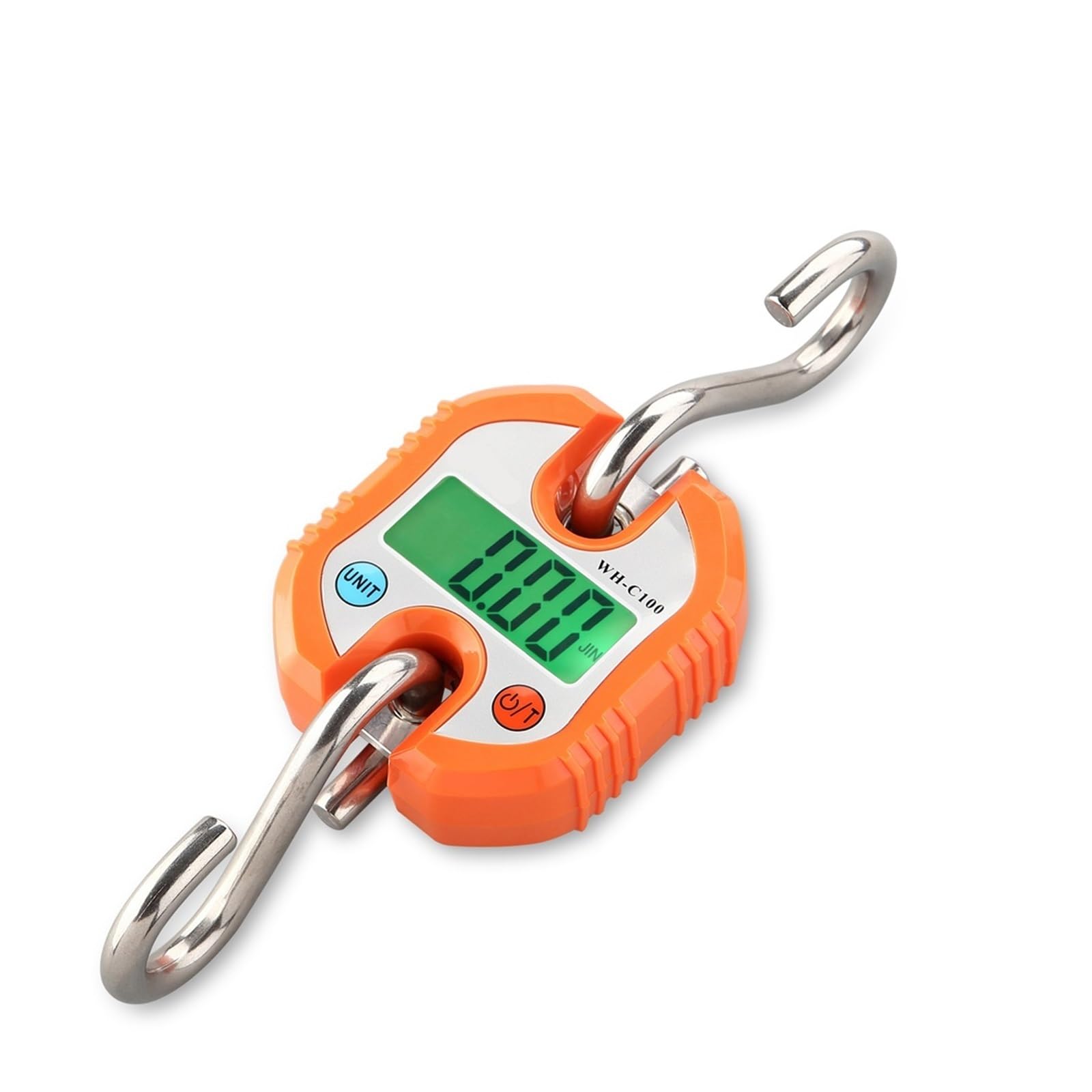 JVDDI Digital Hanging Scale 150kg 50g Digital Hook Scale Electronic Weighting Suitcase Hanging Scales Kitchen Weighing Balance Heavy Duty Crane Hook(Oranje)