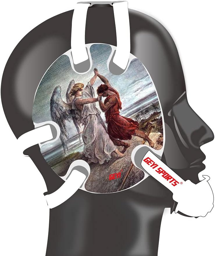Wrestling Headgear Jacob Wrestled God Sticker (White)