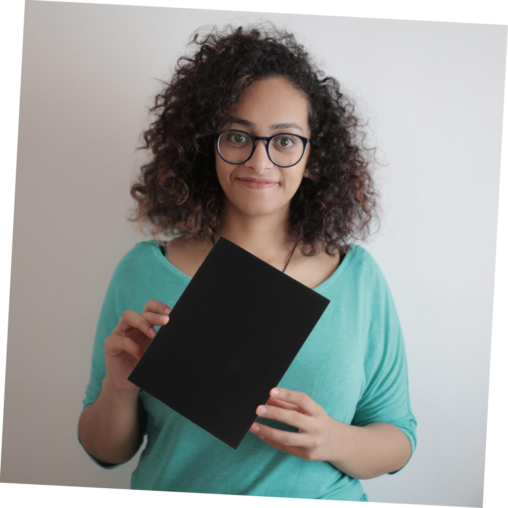 BRIGHTFUFU Flower Bouquet Present Box Set Black Storage Case Lid for Valentine's Day Birthday