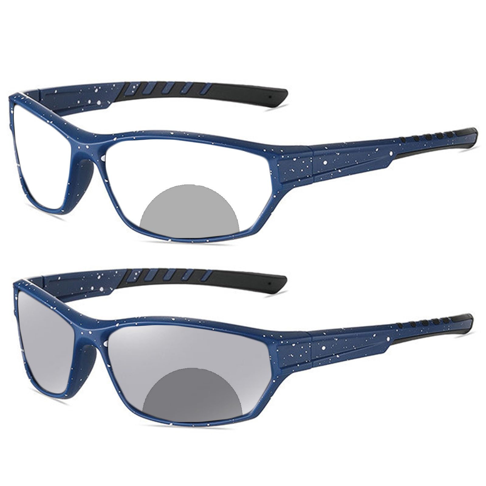 Sports Transition Photochromic Bifocal Reading Glasses for Men Wrap Around Safety Glasses with Readers sunglasses F25